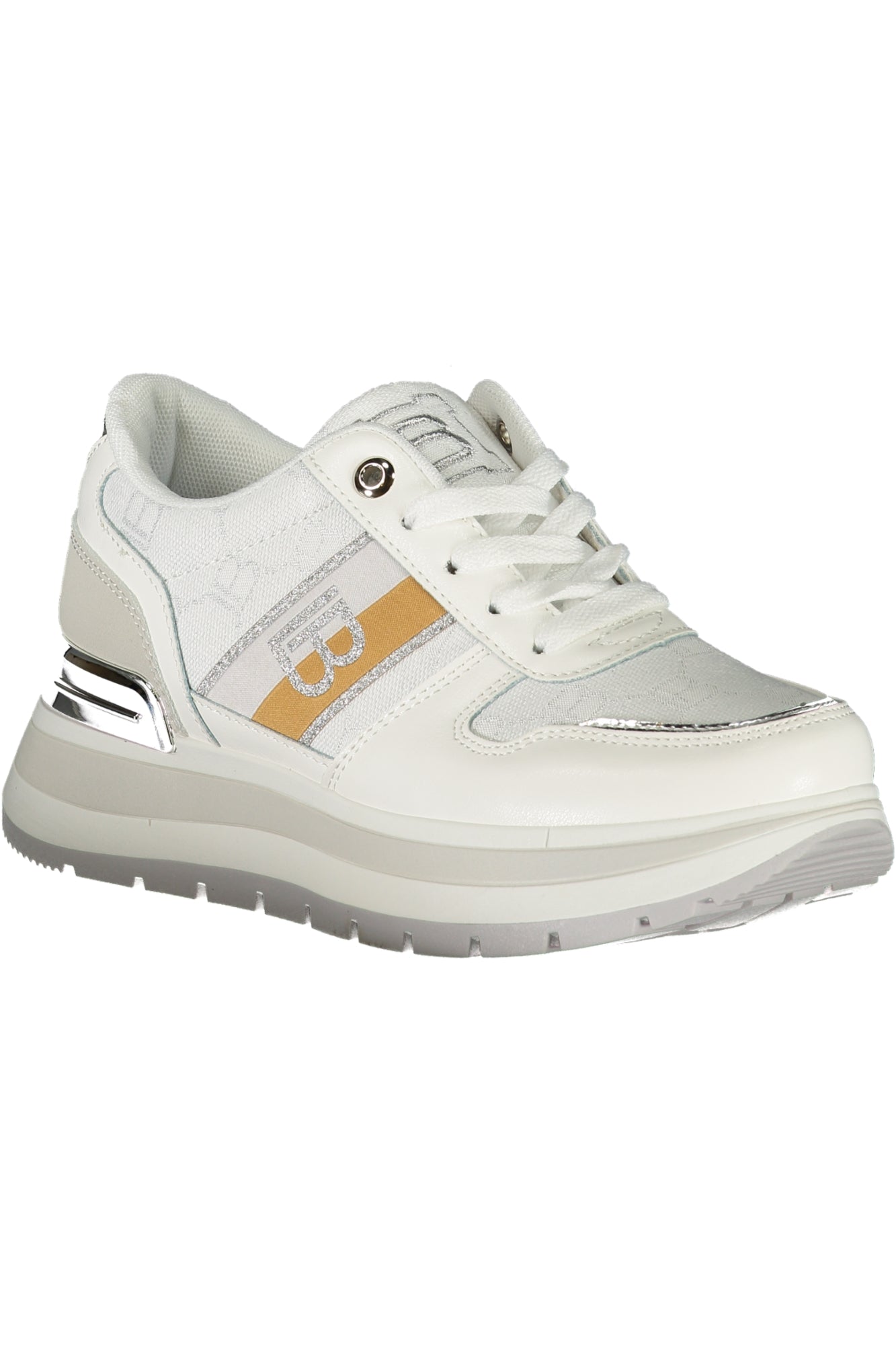 LAURA BIAGIOTTI WOMEN'S WHITE SPORTS SHOES 