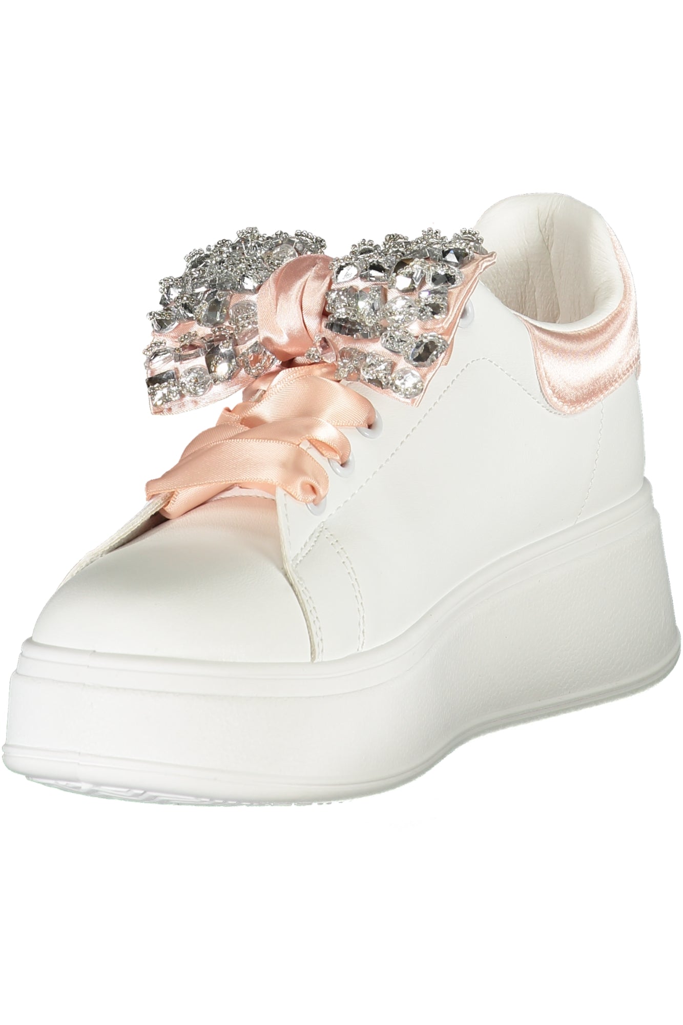 LAURA BIAGIOTTI WOMEN'S WHITE SPORTS SHOES 