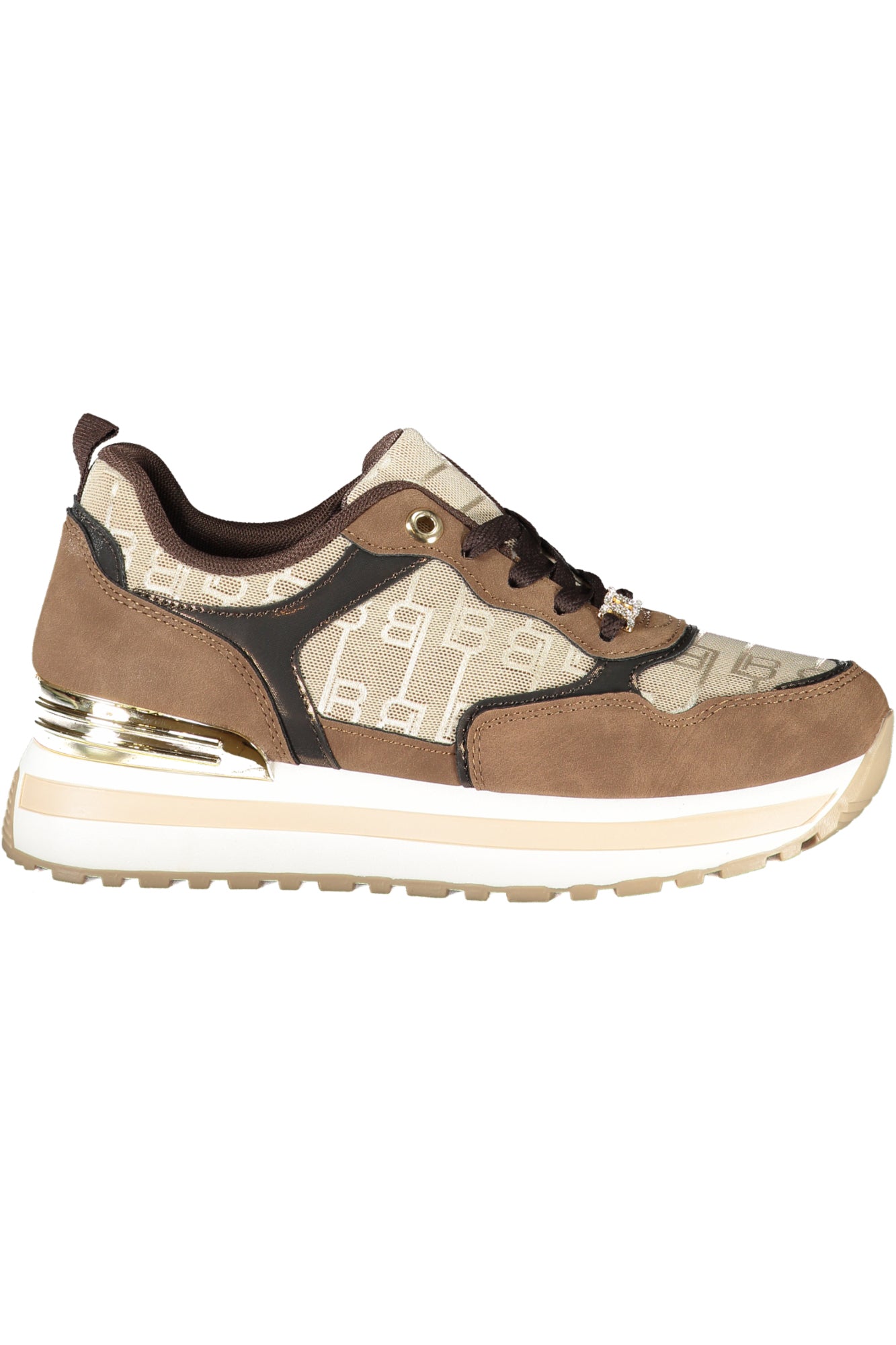 LAURA BIAGIOTTI WOMEN'S BROWN SPORTS SHOES 