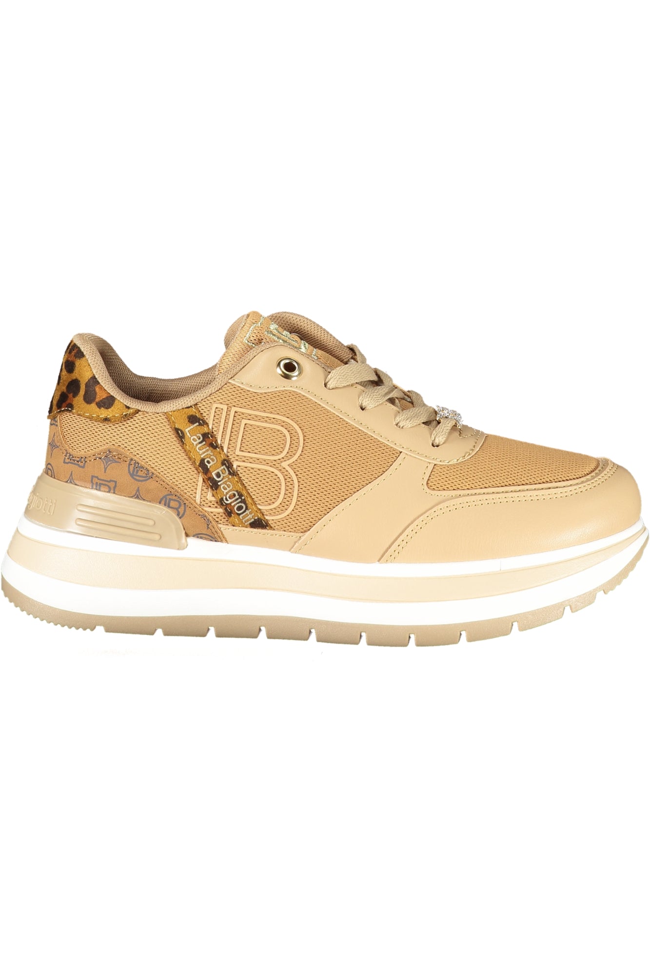 LAURA BIAGIOTTI WOMEN'S BROWN SPORTS SHOES 