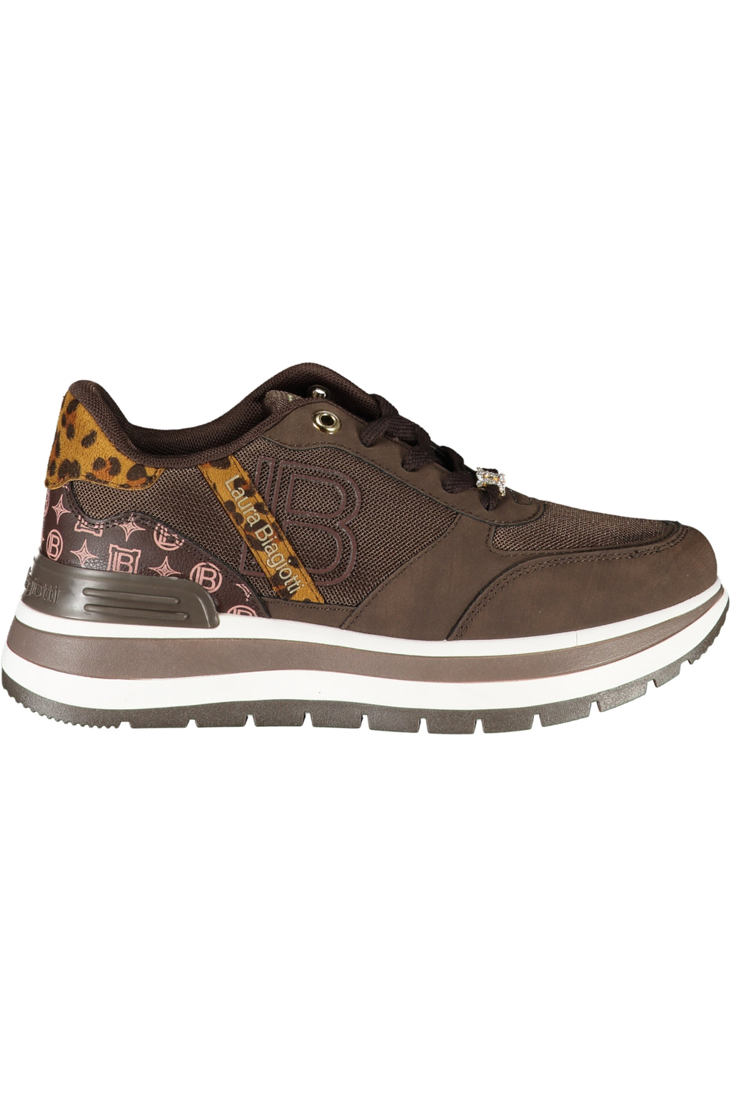 LAURA BIAGIOTTI WOMEN'S BROWN SPORTS SHOES 