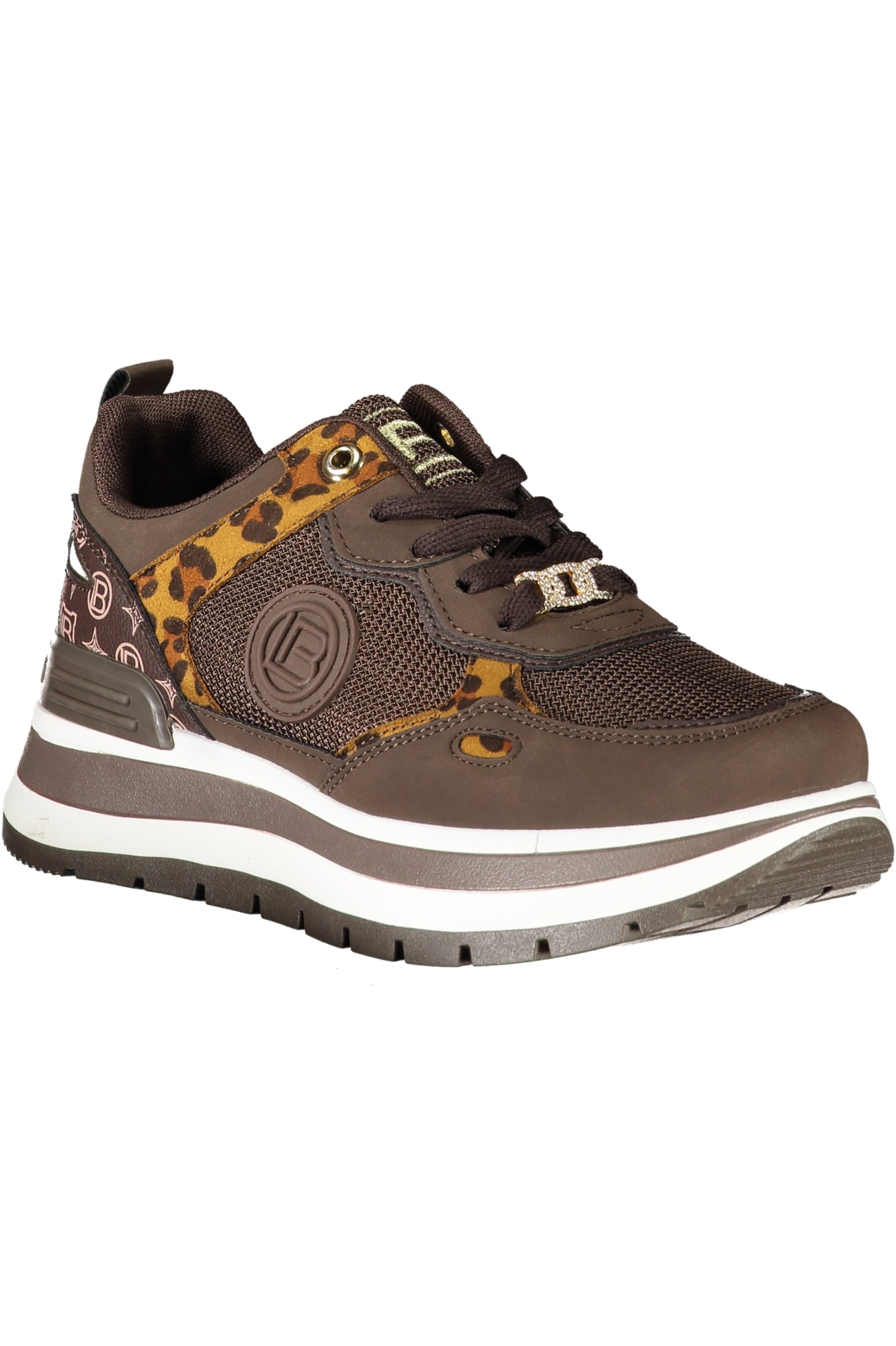 LAURA BIAGIOTTI WOMEN'S BROWN SPORTS SHOES 