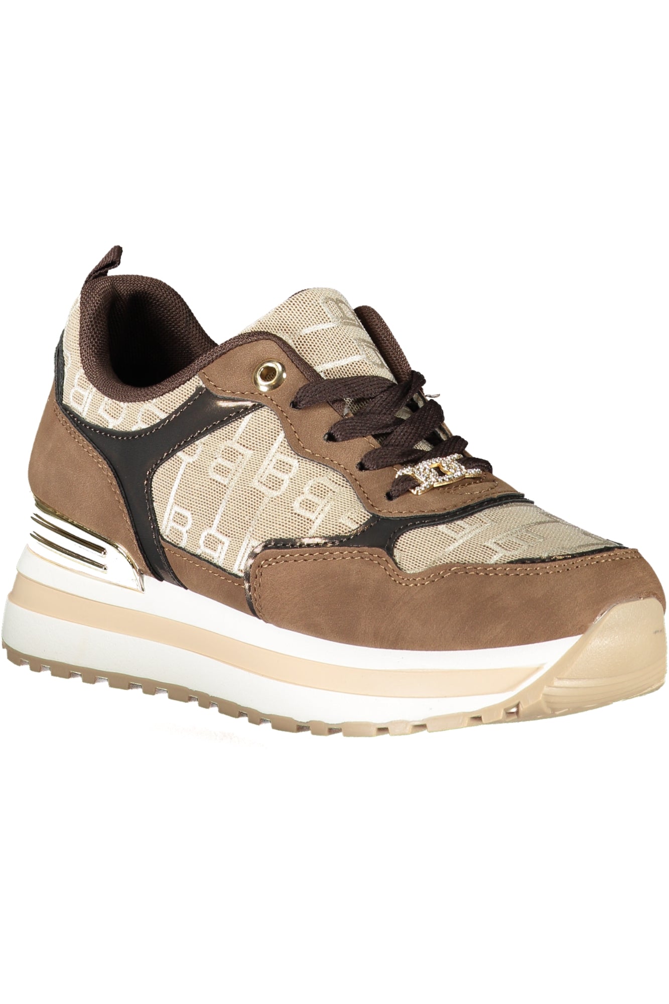 LAURA BIAGIOTTI WOMEN'S BROWN SPORTS SHOES 
