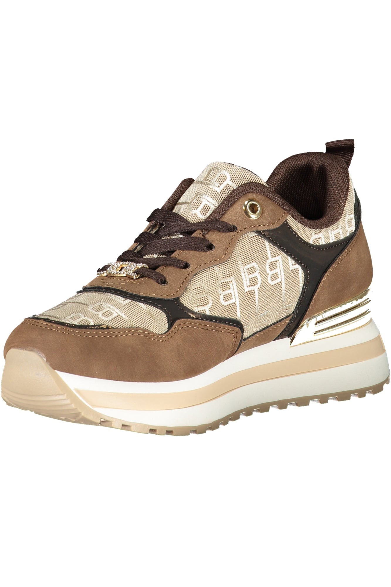 LAURA BIAGIOTTI WOMEN'S BROWN SPORTS SHOES 
