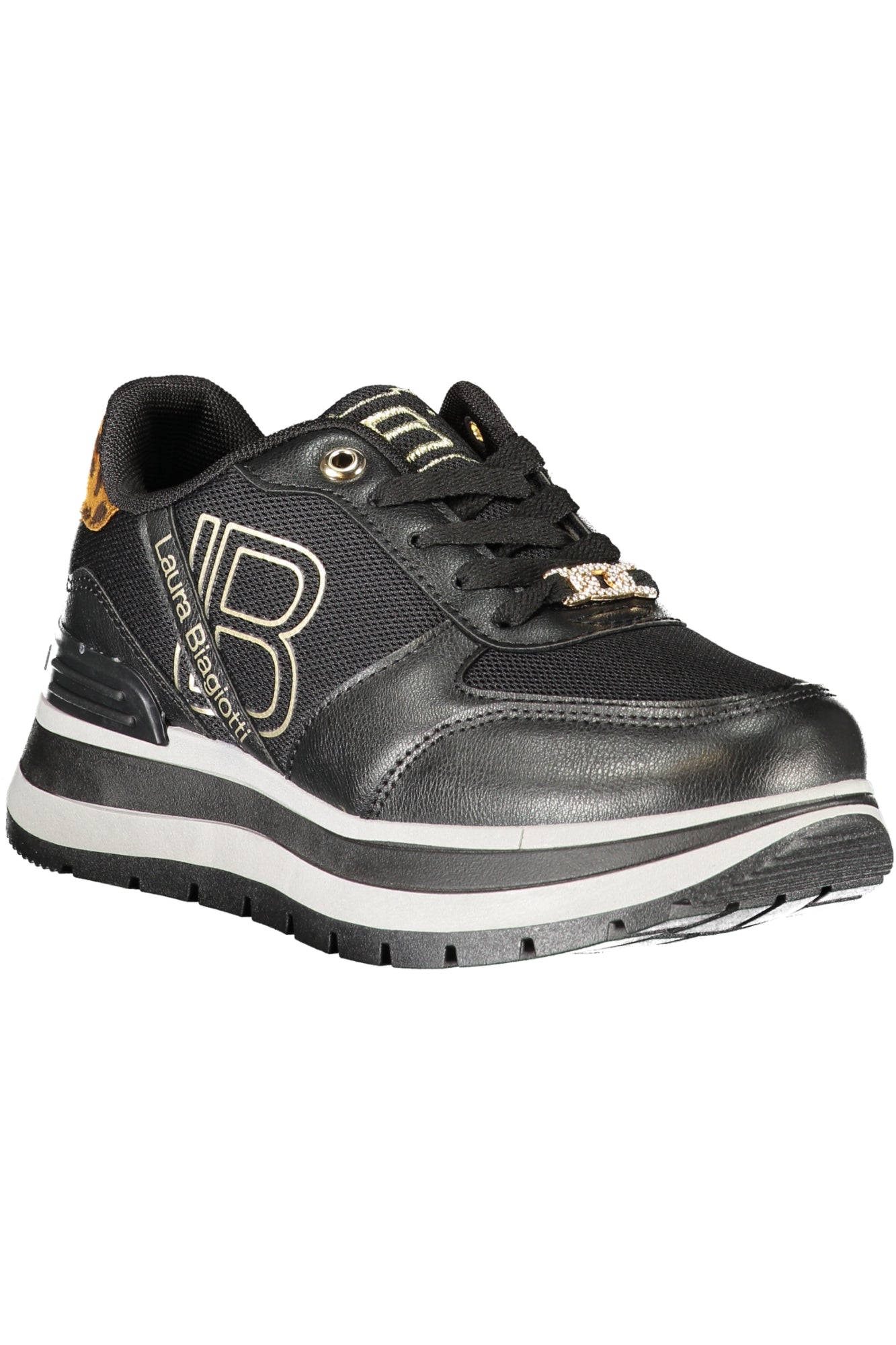 LAURA BIAGIOTTI WOMEN'S BLACK SPORTS SHOES 