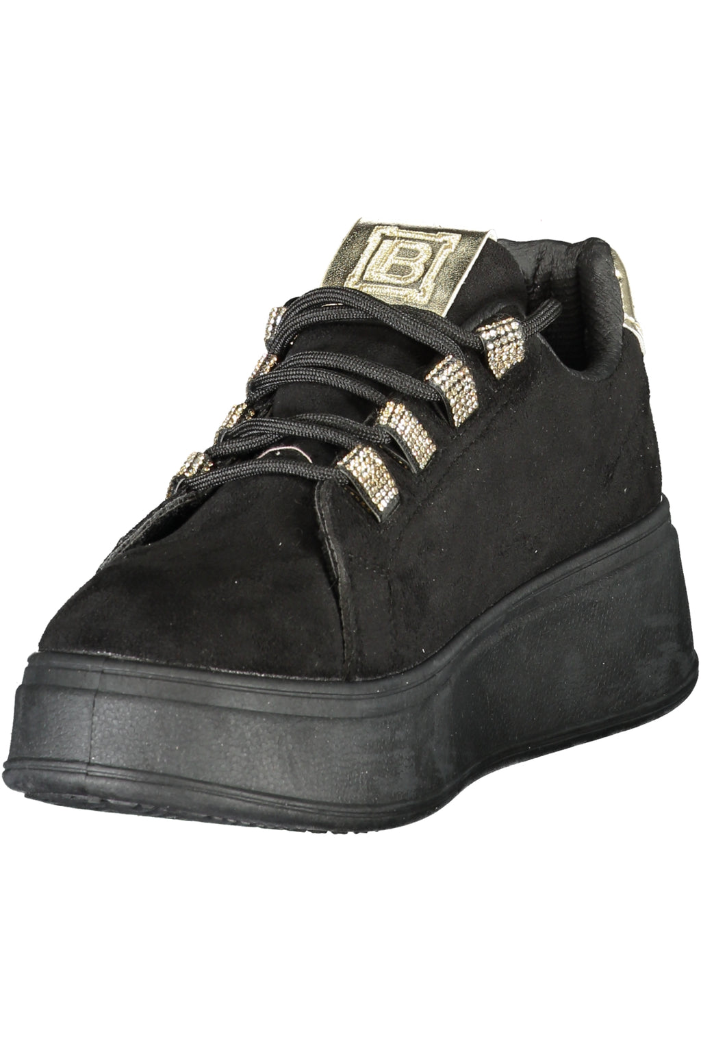 LAURA BIAGIOTTI WOMEN'S BLACK SPORTS SHOES 