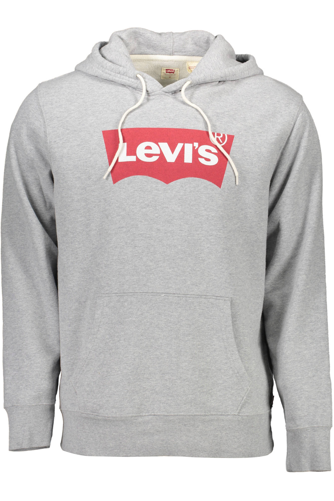 LEVI'S MEN'S GRAY ZIP-UP SWEATSHIRT 