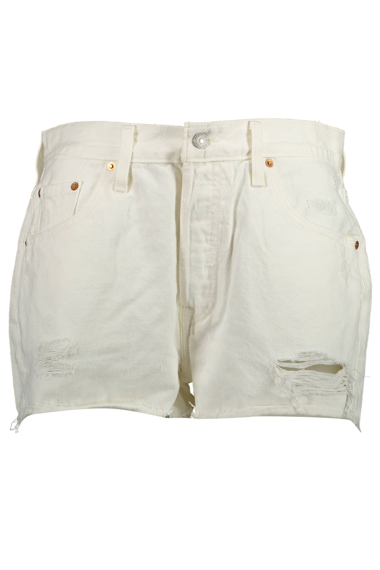 LEVI'S JEANS SHORT WOMEN'S WHITE 
