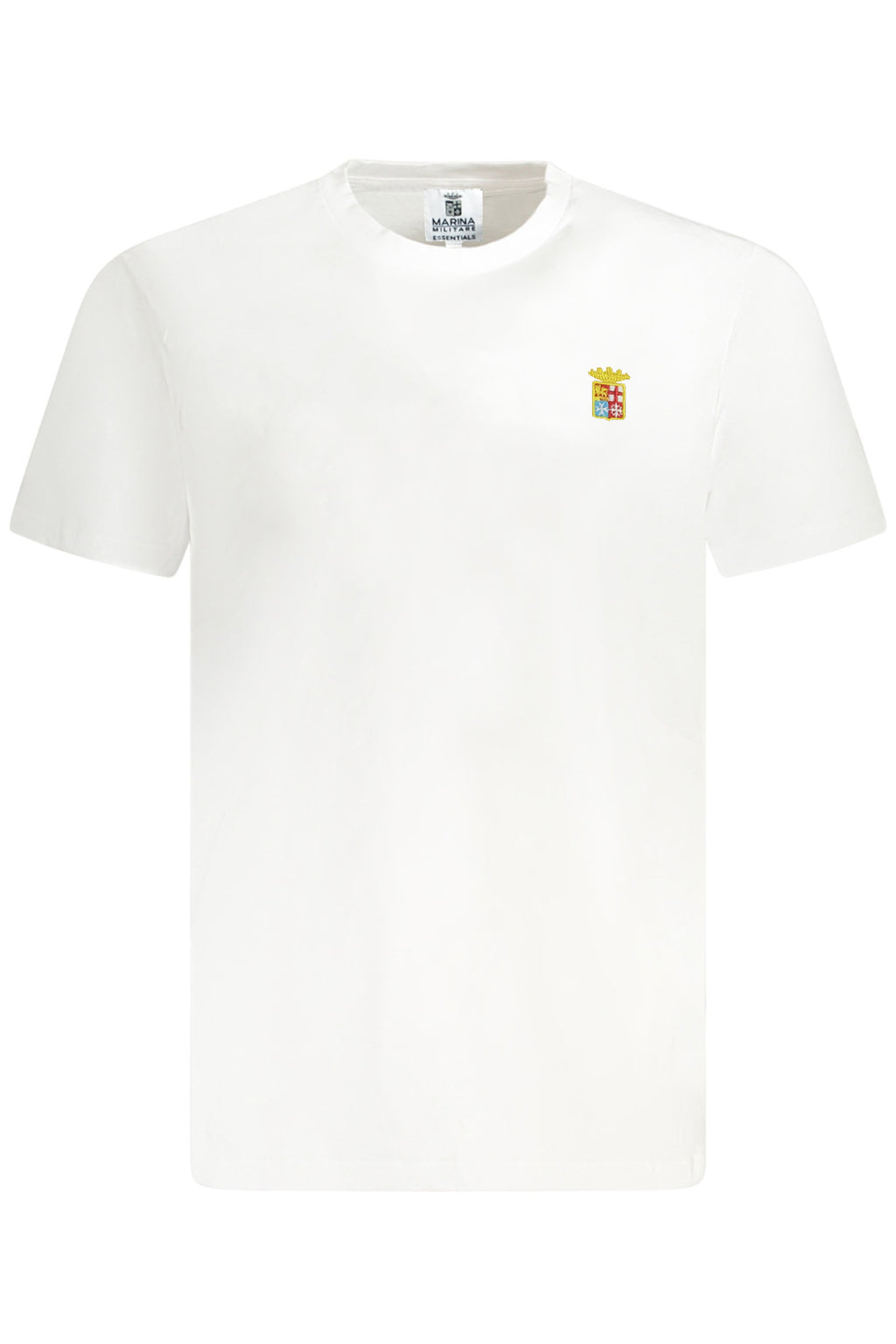 Camiseta blanca de manga corta para hombre de la Marina 