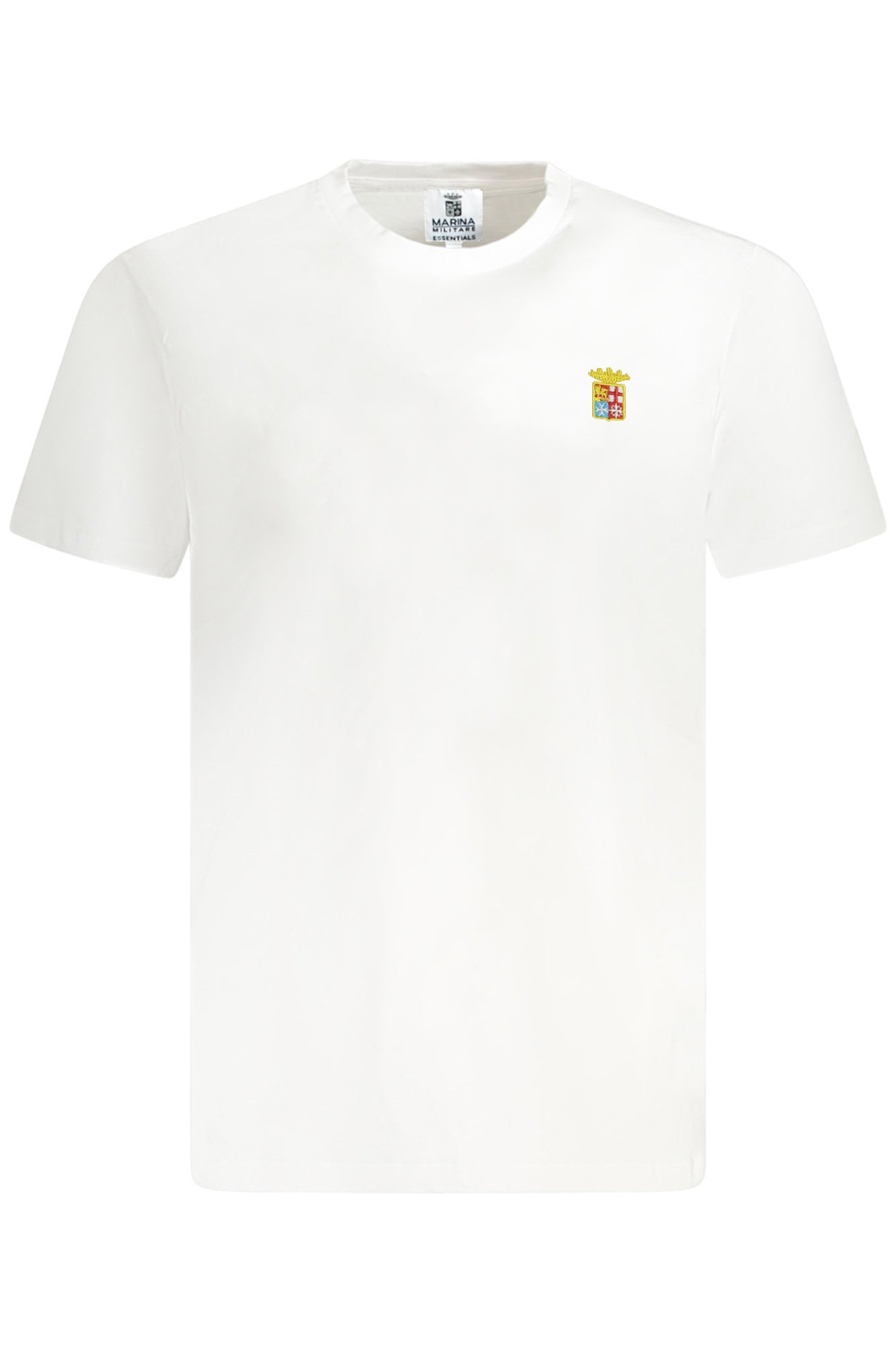 Camiseta blanca de manga corta para hombre de la Marina 