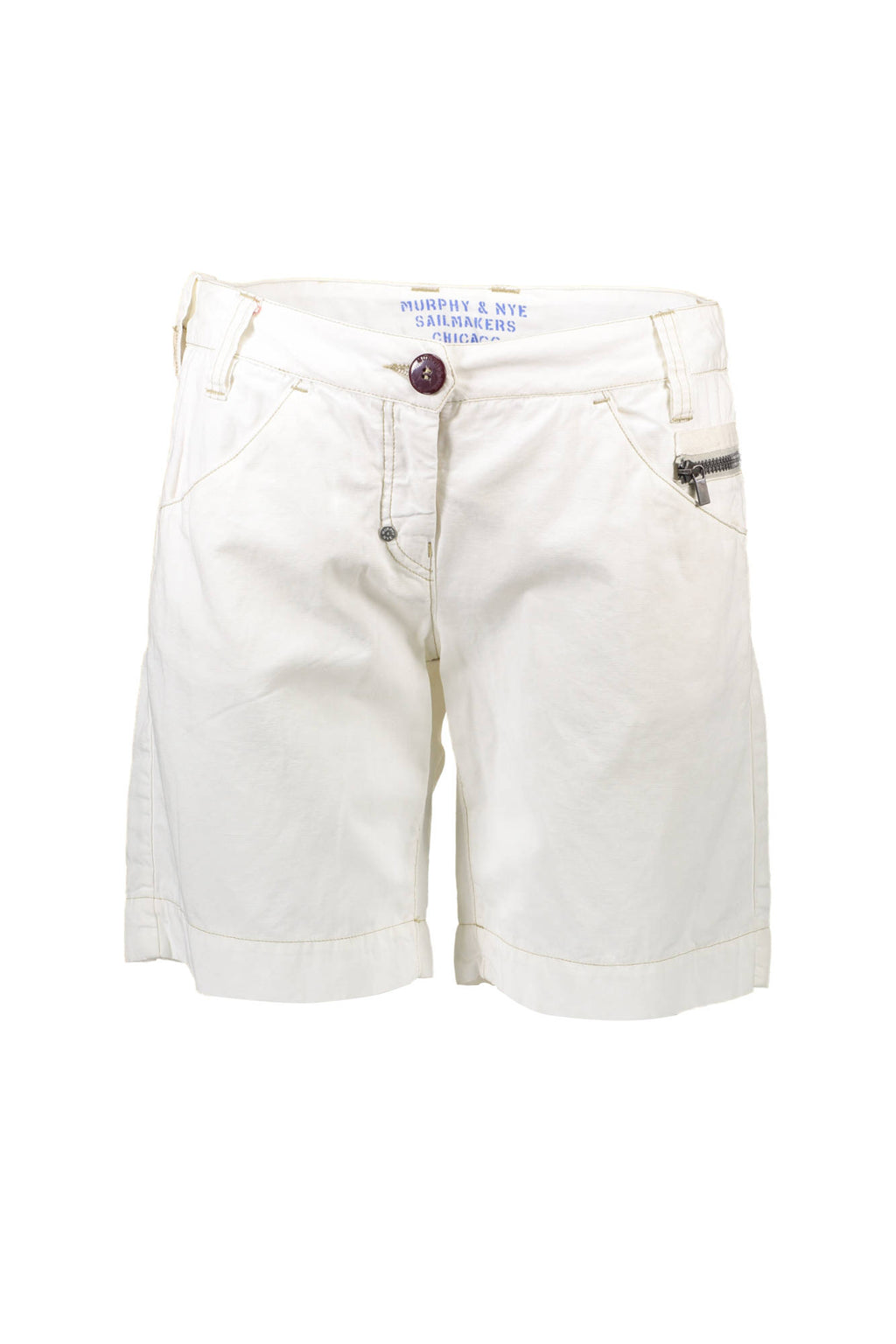 MURPHY&amp;NYE WOMEN'S WHITE BERMUDA PANTS 