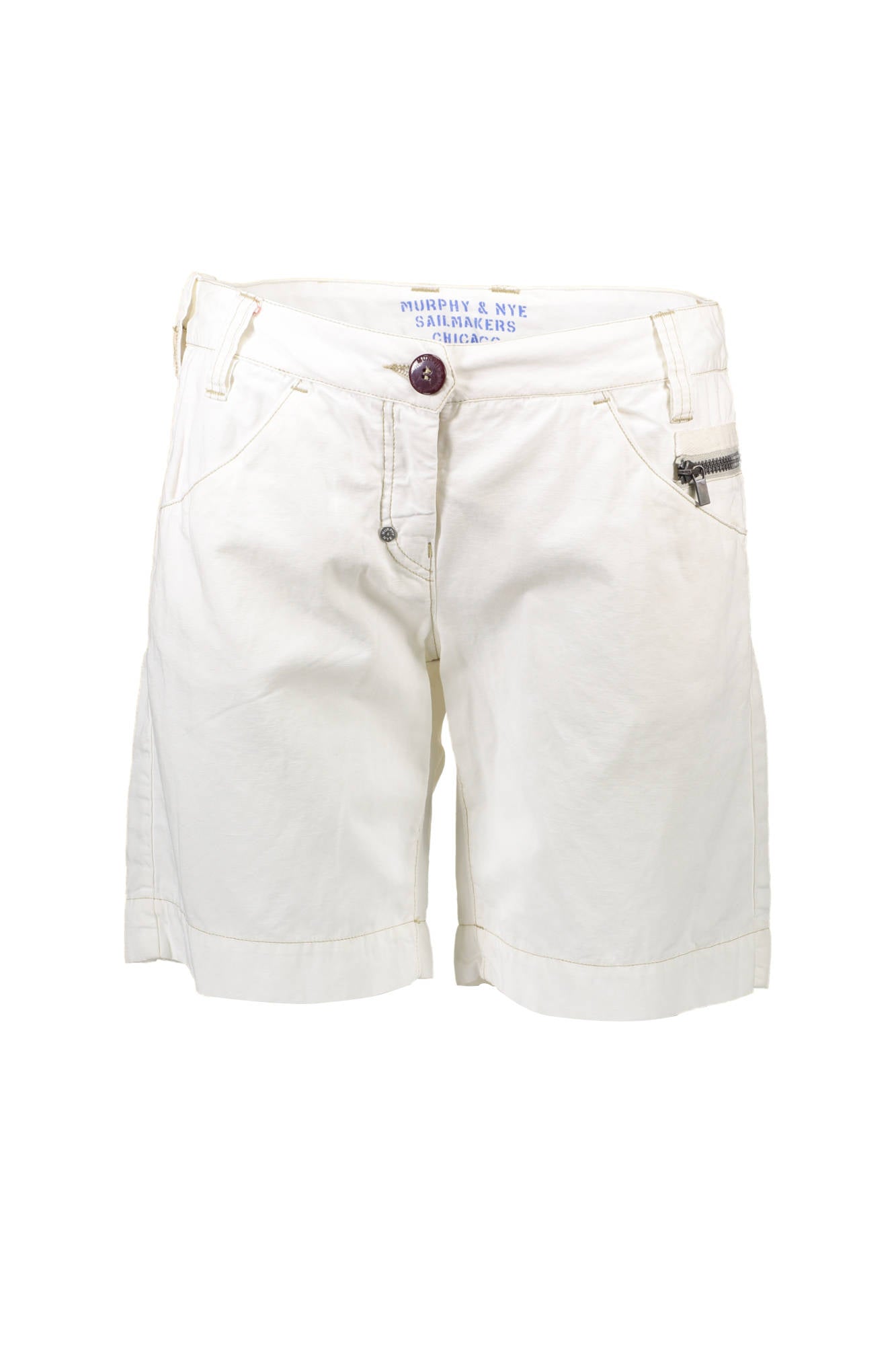 MURPHY&amp;NYE WOMEN'S WHITE BERMUDA PANTS 