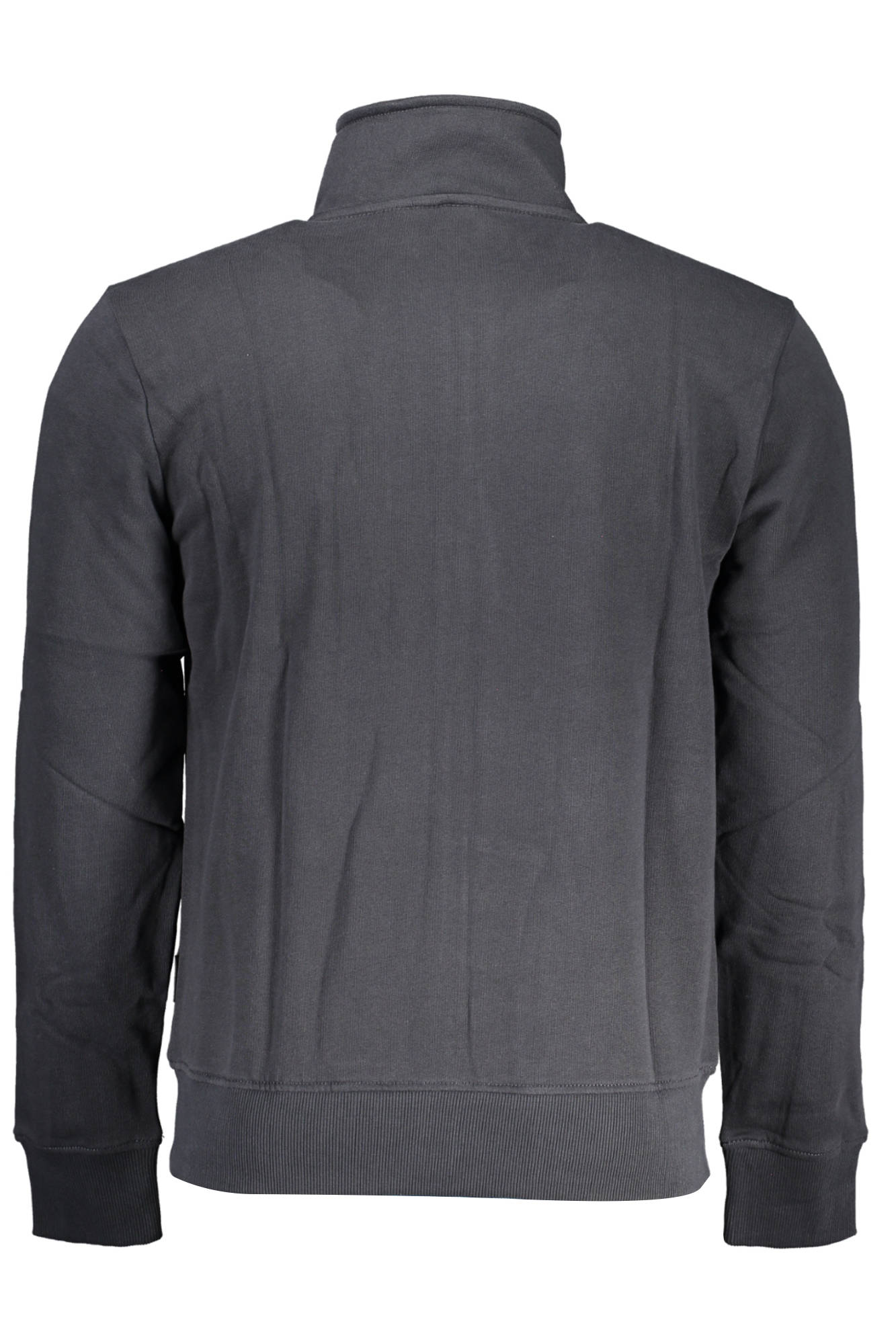 NAPAPIJRI MEN'S BLACK ZIP-UP SWEATSHIRT 