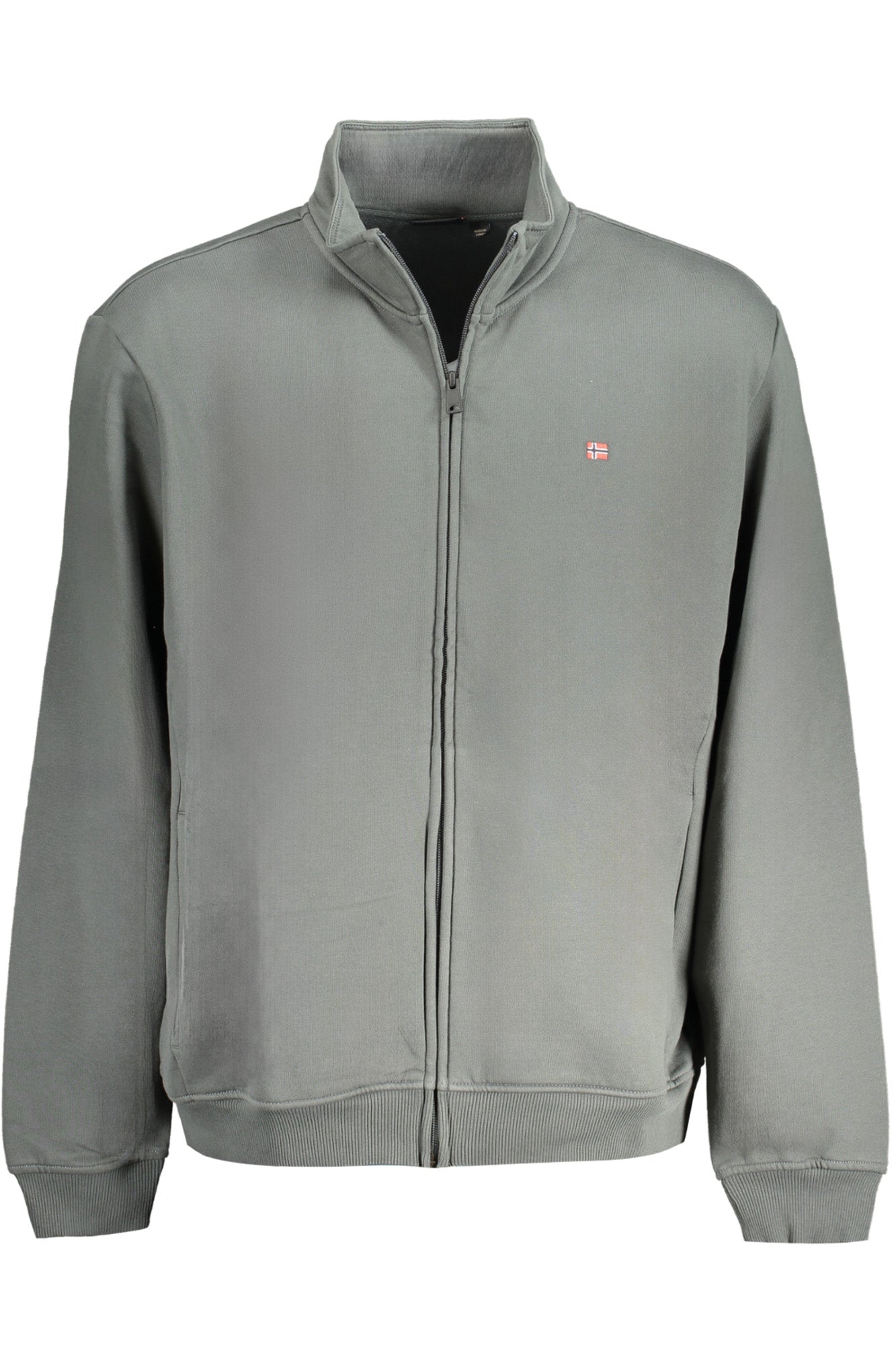 NAPAPIJRI FELPA CON ZIP UOMO VERDE