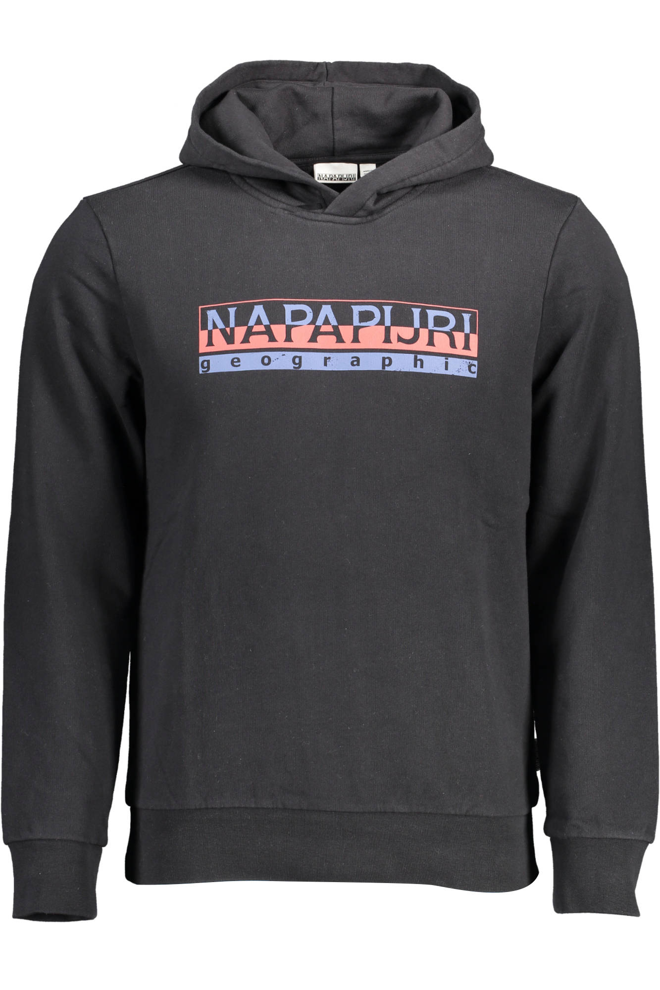 NAPAPIJRI MEN'S BLACK ZIP-UP SWEATSHIRT 