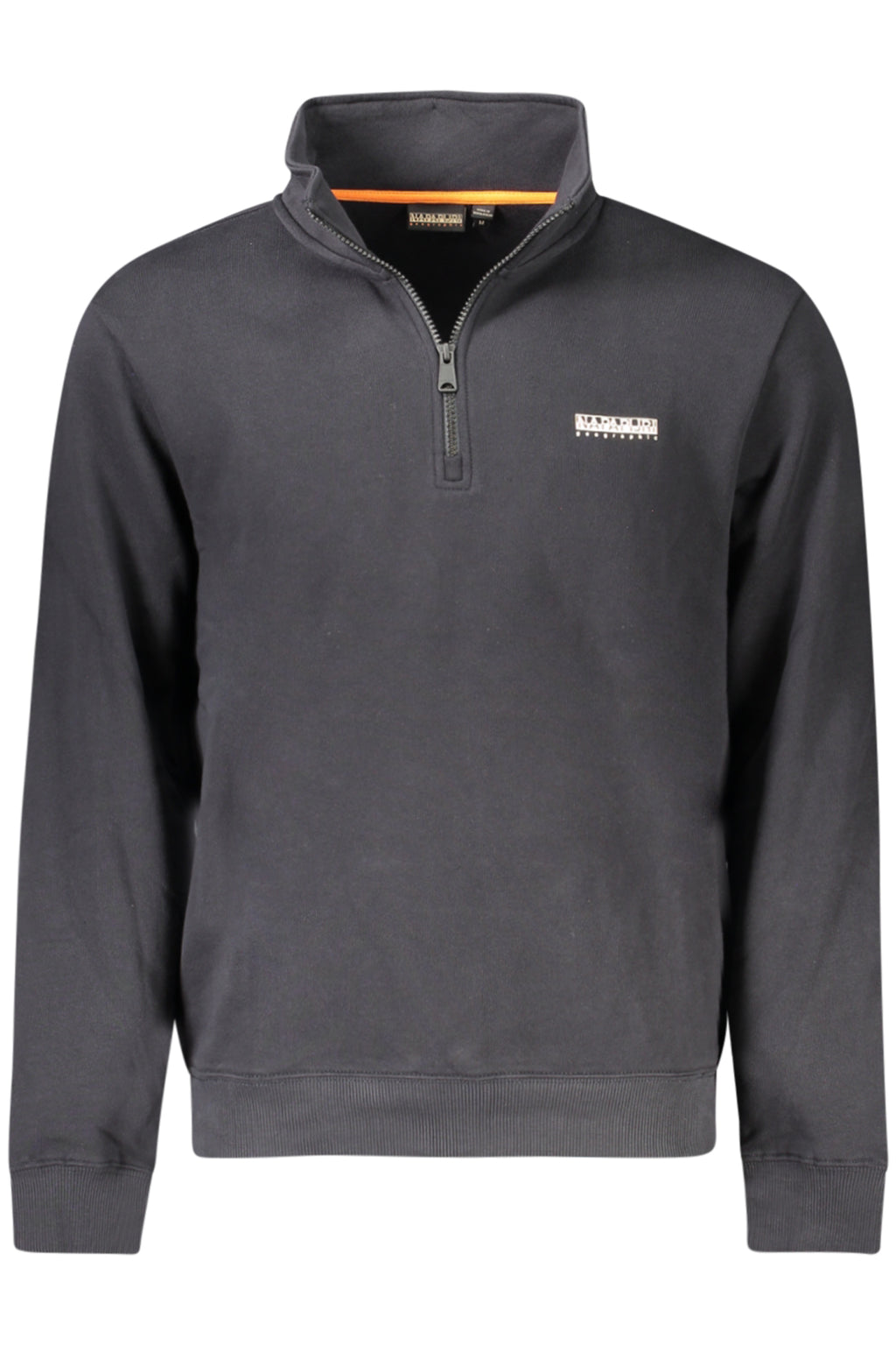 SUDADERA NAPAPIJRI NEGRA CON CREMALLERA PARA HOMBRE 