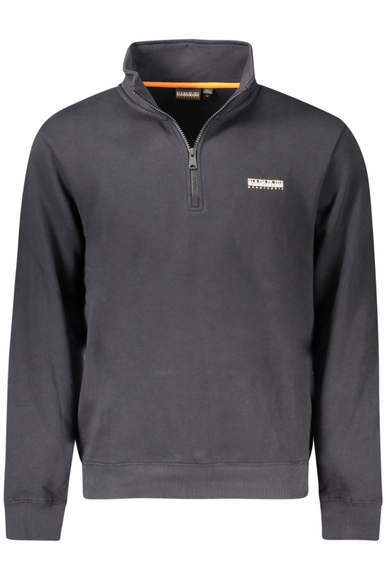 NAPAPIJRI MEN'S BLACK ZIP-UP SWEATSHIRT 