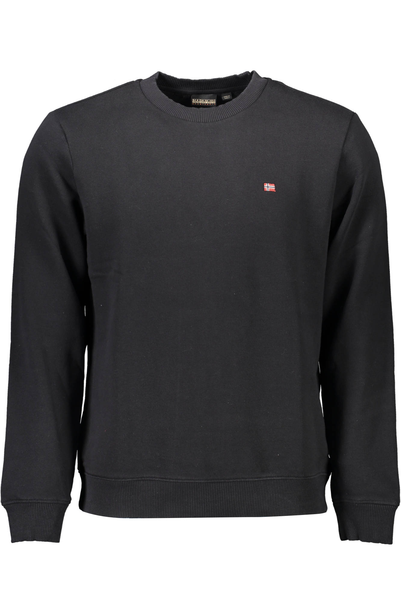 NAPAPIJRI MEN'S BLACK ZIP-UP SWEATSHIRT 