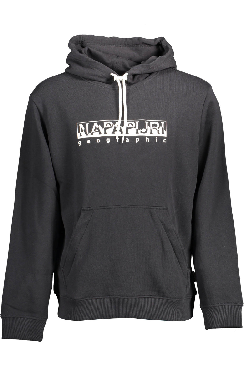 NAPAPIJRI MEN'S BLACK ZIP-UP SWEATSHIRT 