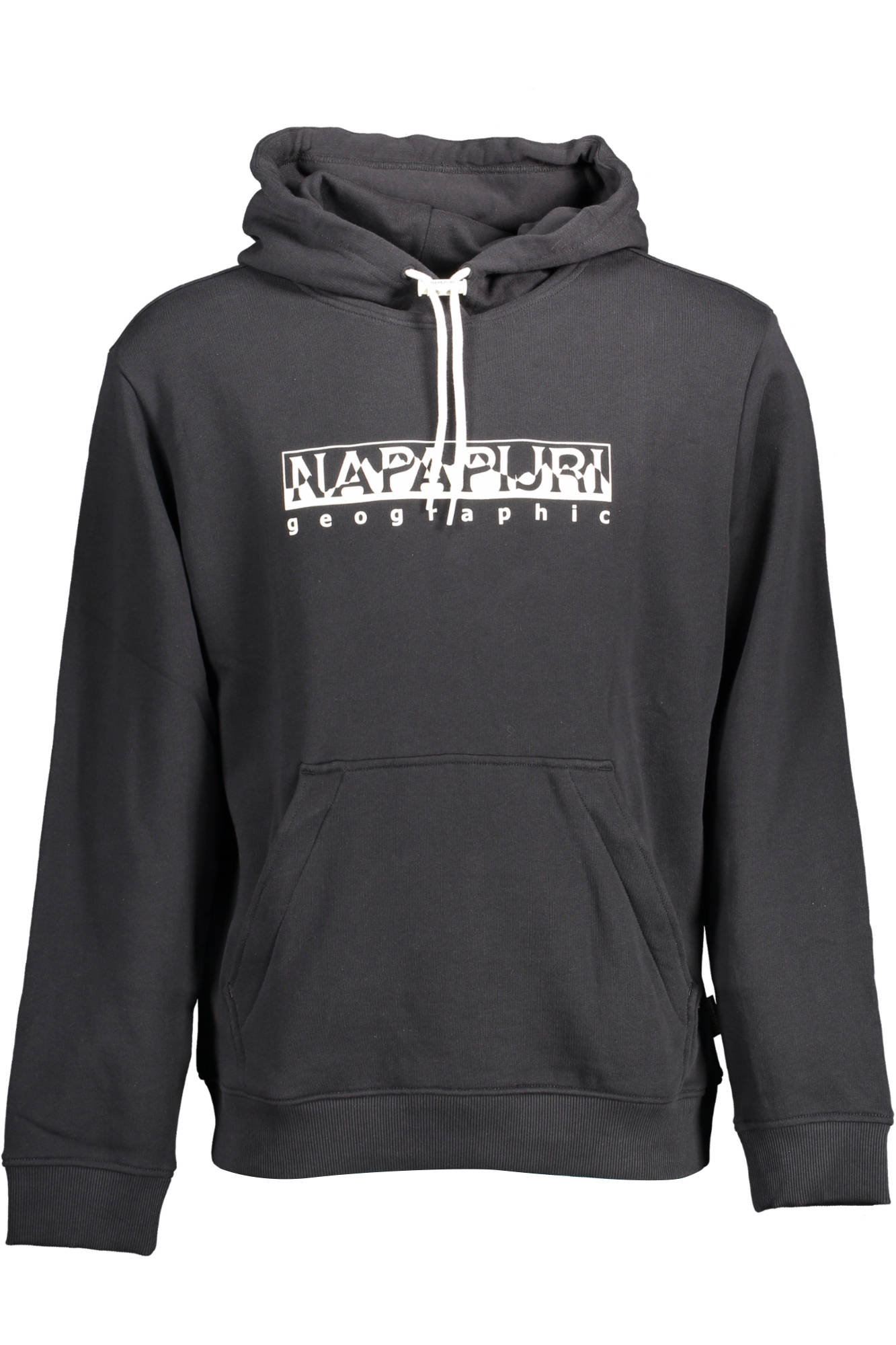 NAPAPIJRI MEN'S BLACK ZIP-UP SWEATSHIRT 