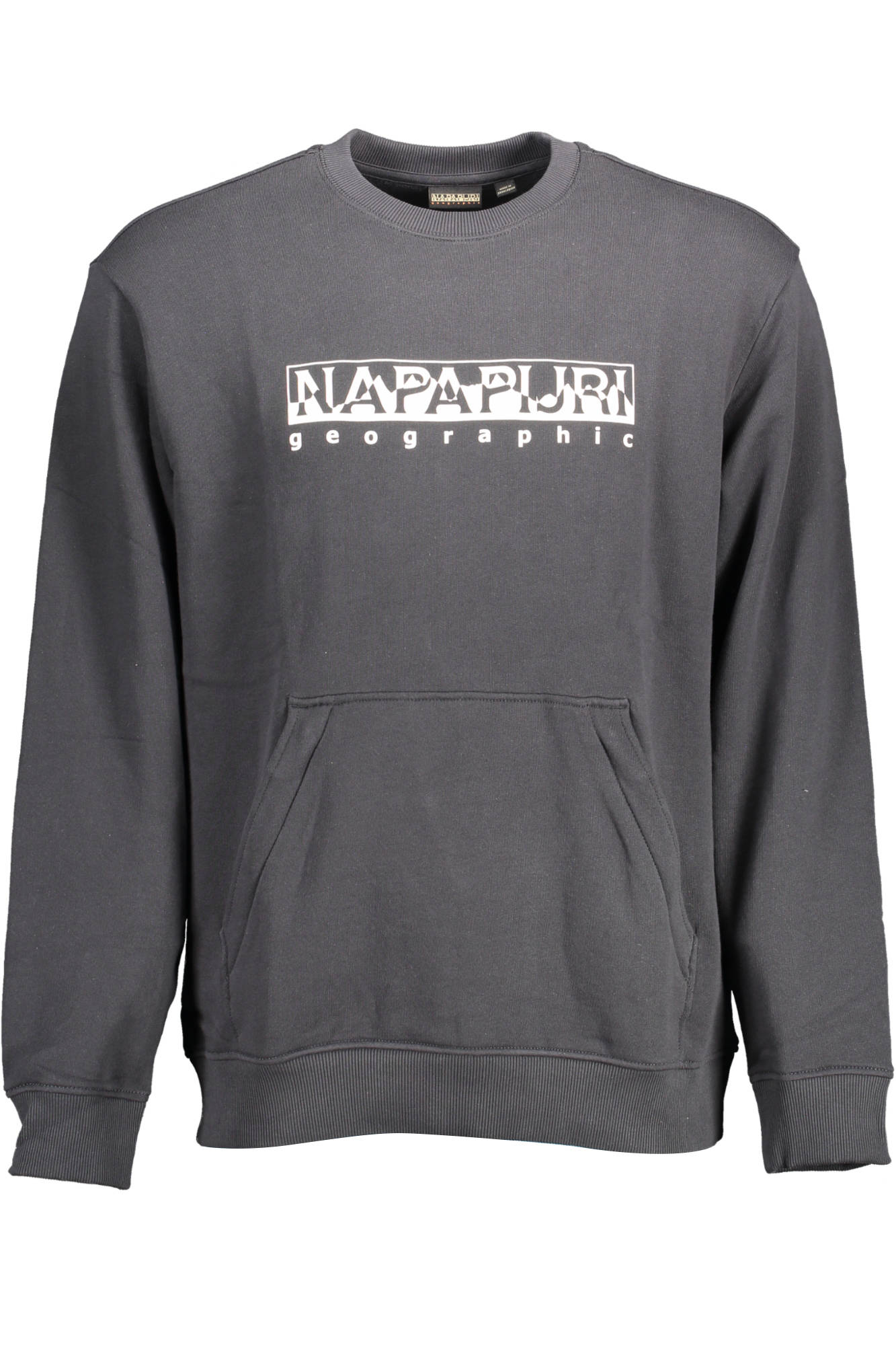 NAPAPIJRI MEN'S BLACK ZIP-UP SWEATSHIRT 