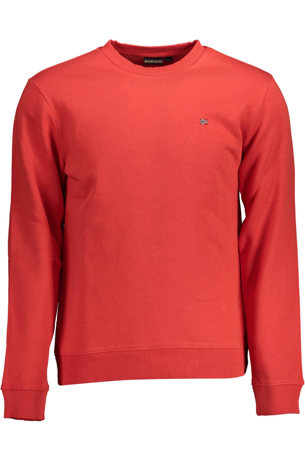 NAPAPIJRI MEN'S RED ZIP-UP SWEATSHIRT 