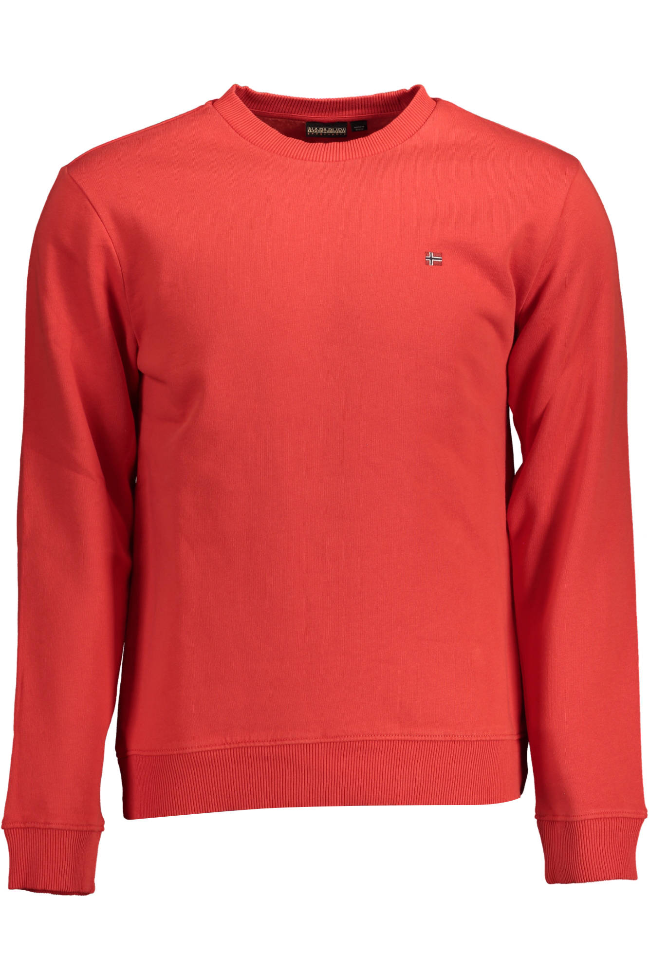 NAPAPIJRI MEN'S RED ZIP-UP SWEATSHIRT 