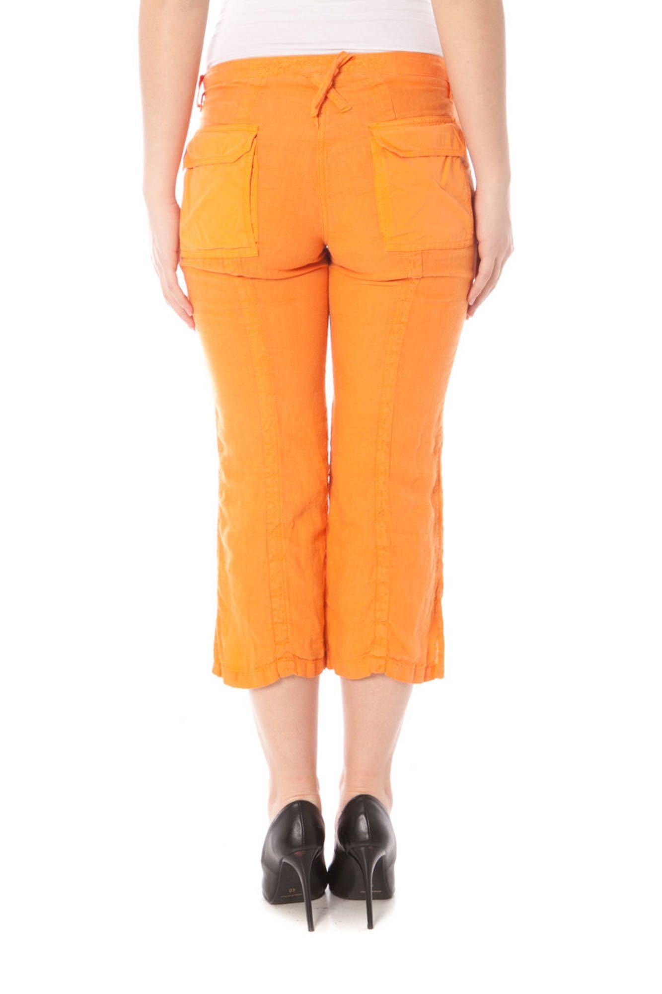 NAPAPIJRI WOMEN'S ORANGE PINOCCHIETTO TROUSERS 