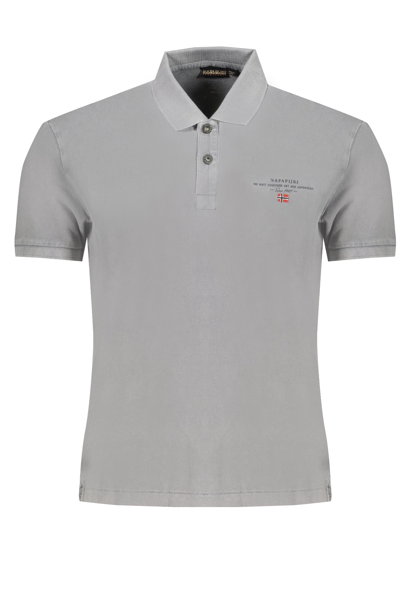 POLO DE MANGA CORTA PARA HOMBRE NAPAPIJRI, GRIS 