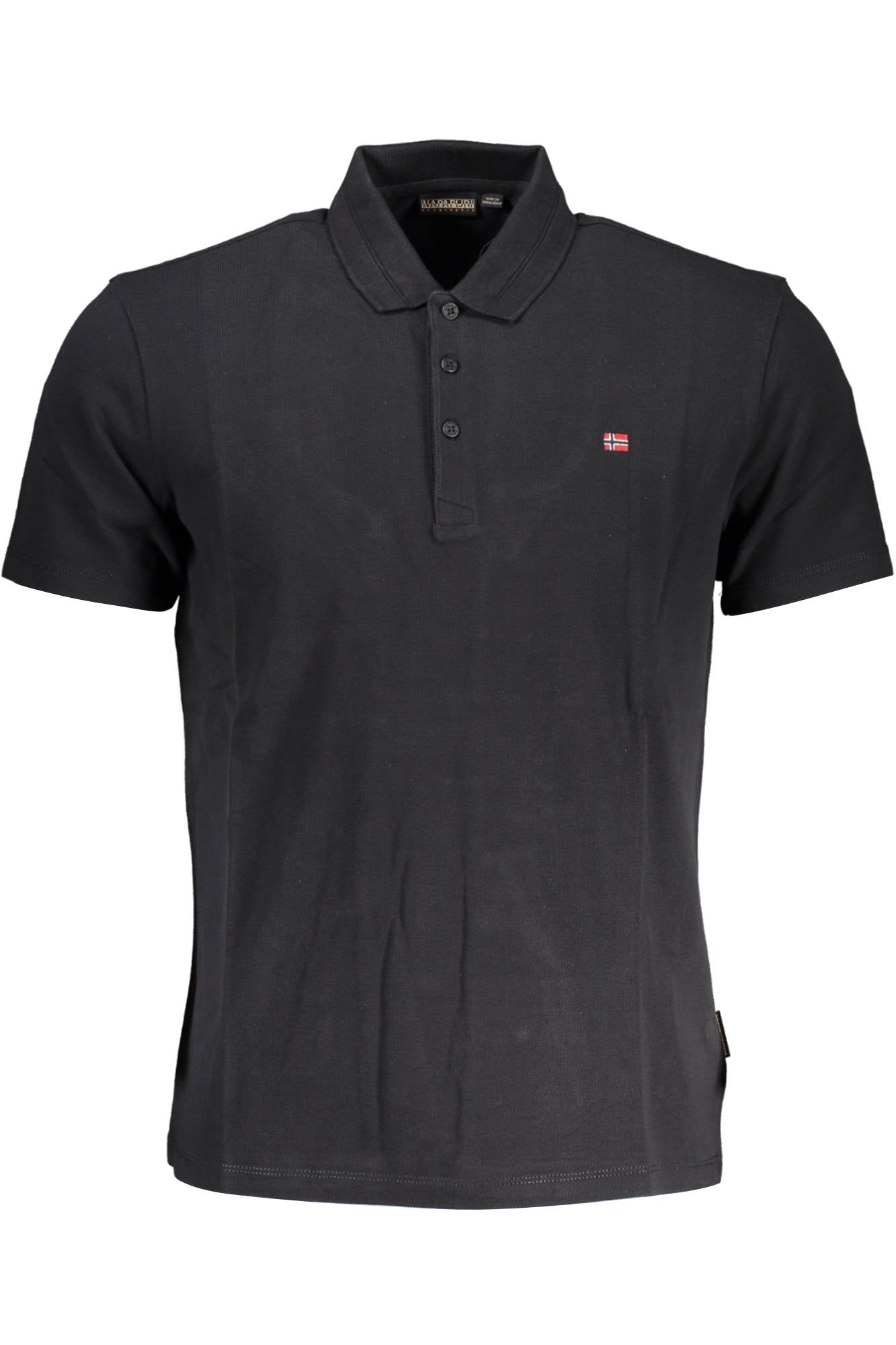 POLO DE MANGA CORTA NAPAPIJRI PARA HOMBRE NEGRO 