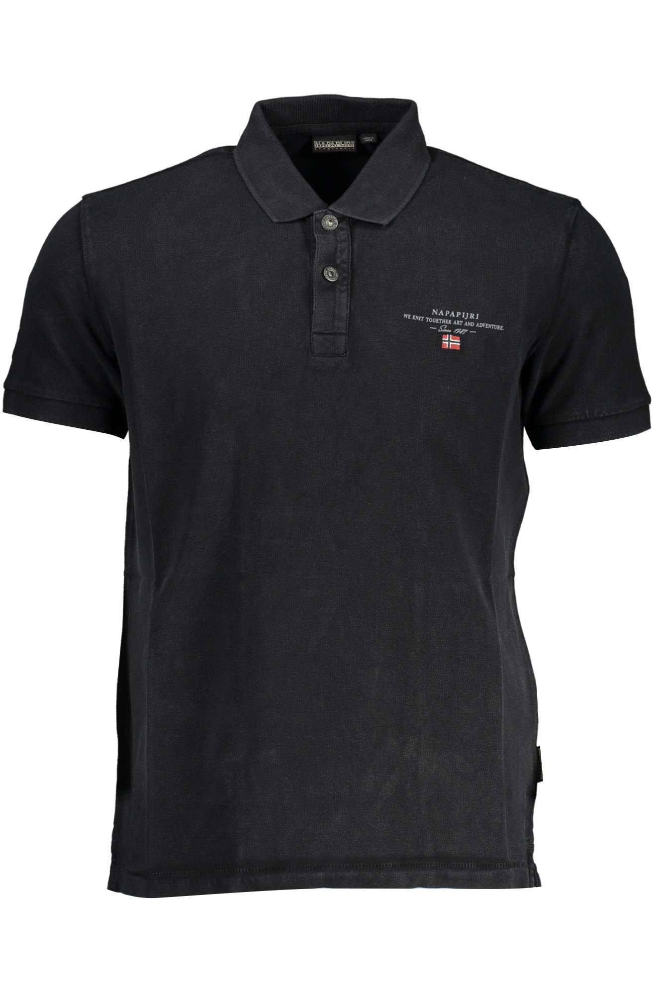 POLO DE MANGA CORTA NAPAPIJRI PARA HOMBRE NEGRO 