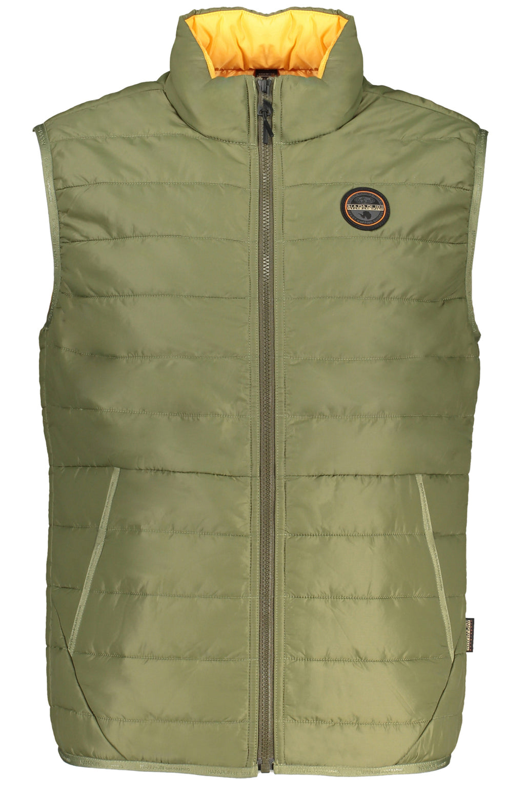 NAPAPIJRI MEN'S GREEN SLEEVELESS JACKET 