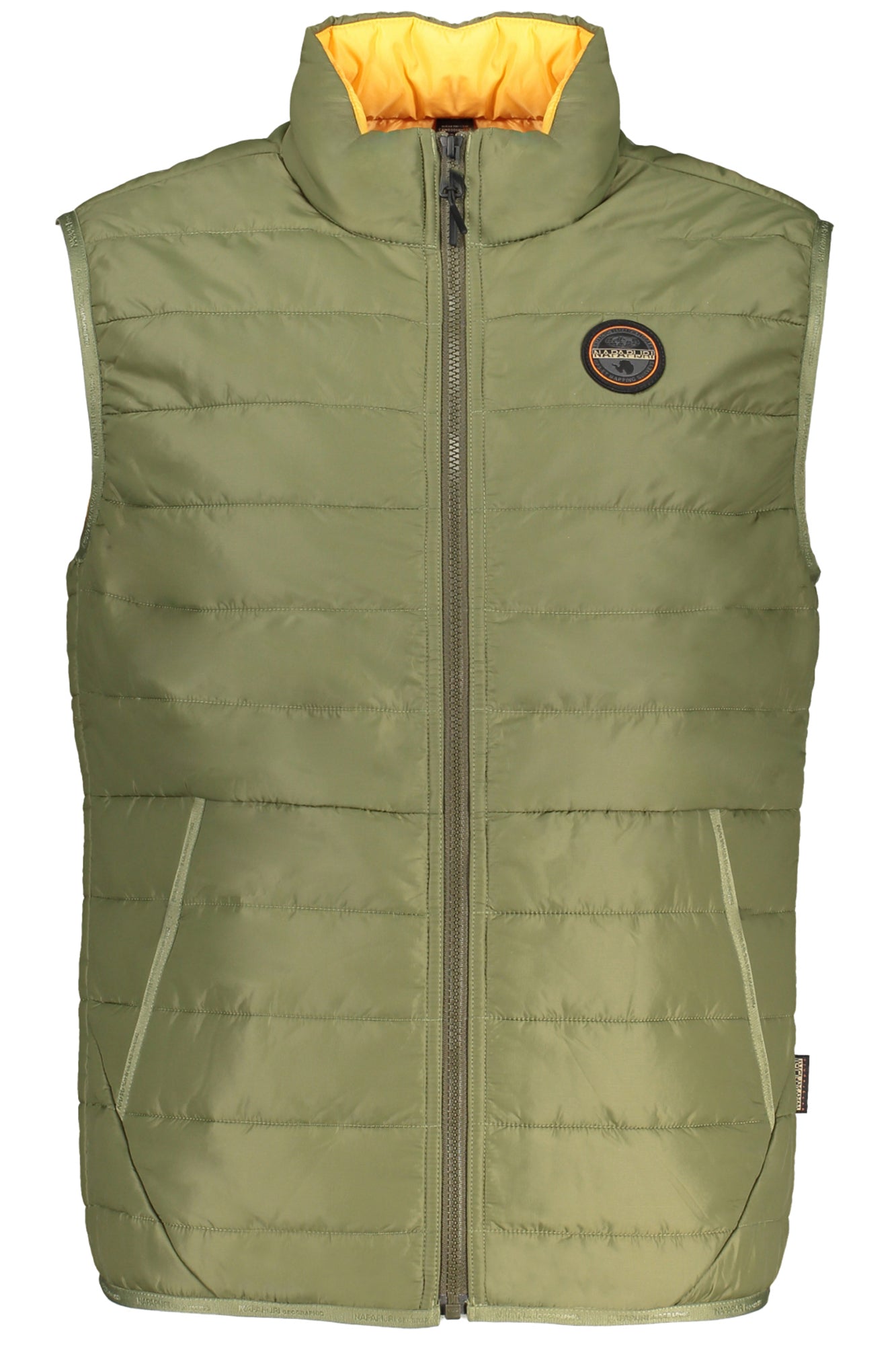 NAPAPIJRI MEN'S GREEN SLEEVELESS JACKET 