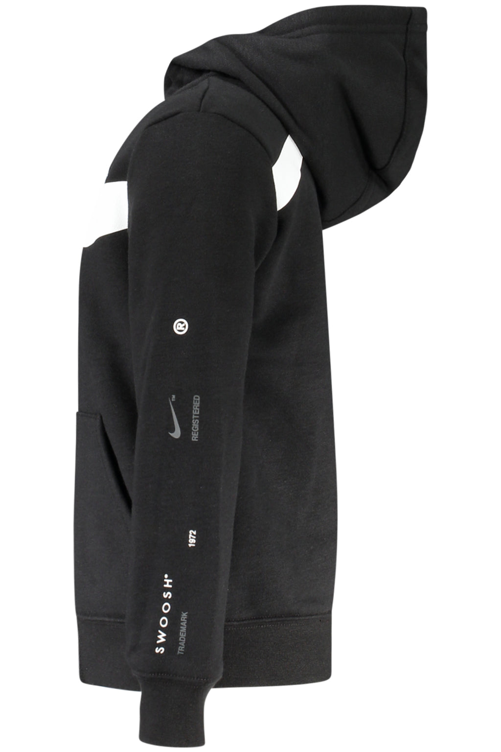 NIKE KIDS' BLACK ZIP-UP SWEATSHIRT 