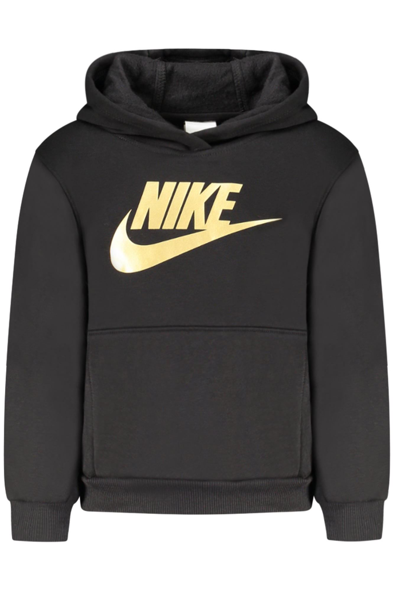 NIKE KIDS' BLACK ZIP-UP SWEATSHIRT 