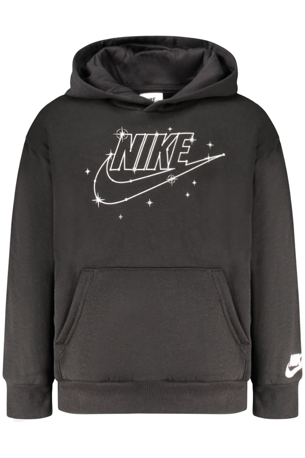NIKE KIDS' BLACK ZIP-UP SWEATSHIRT 