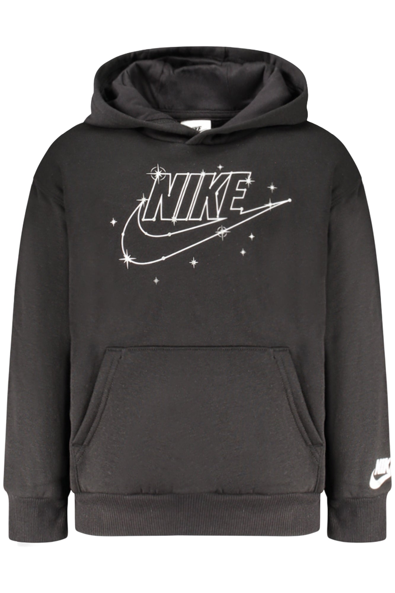 NIKE KIDS' BLACK ZIP-UP SWEATSHIRT 