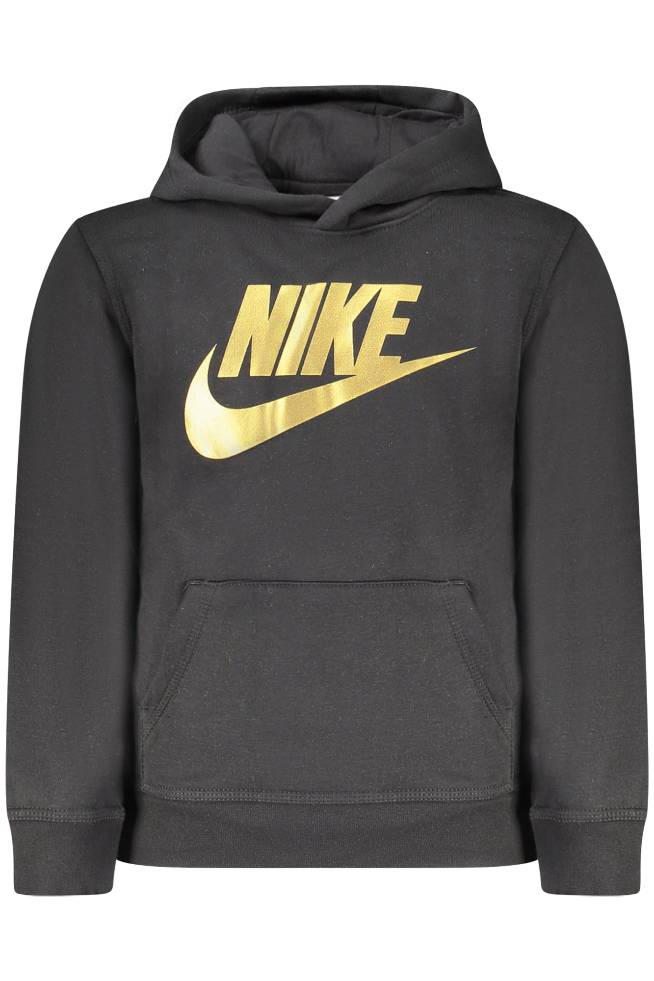 NIKE KIDS' BLACK ZIP-UP SWEATSHIRT 