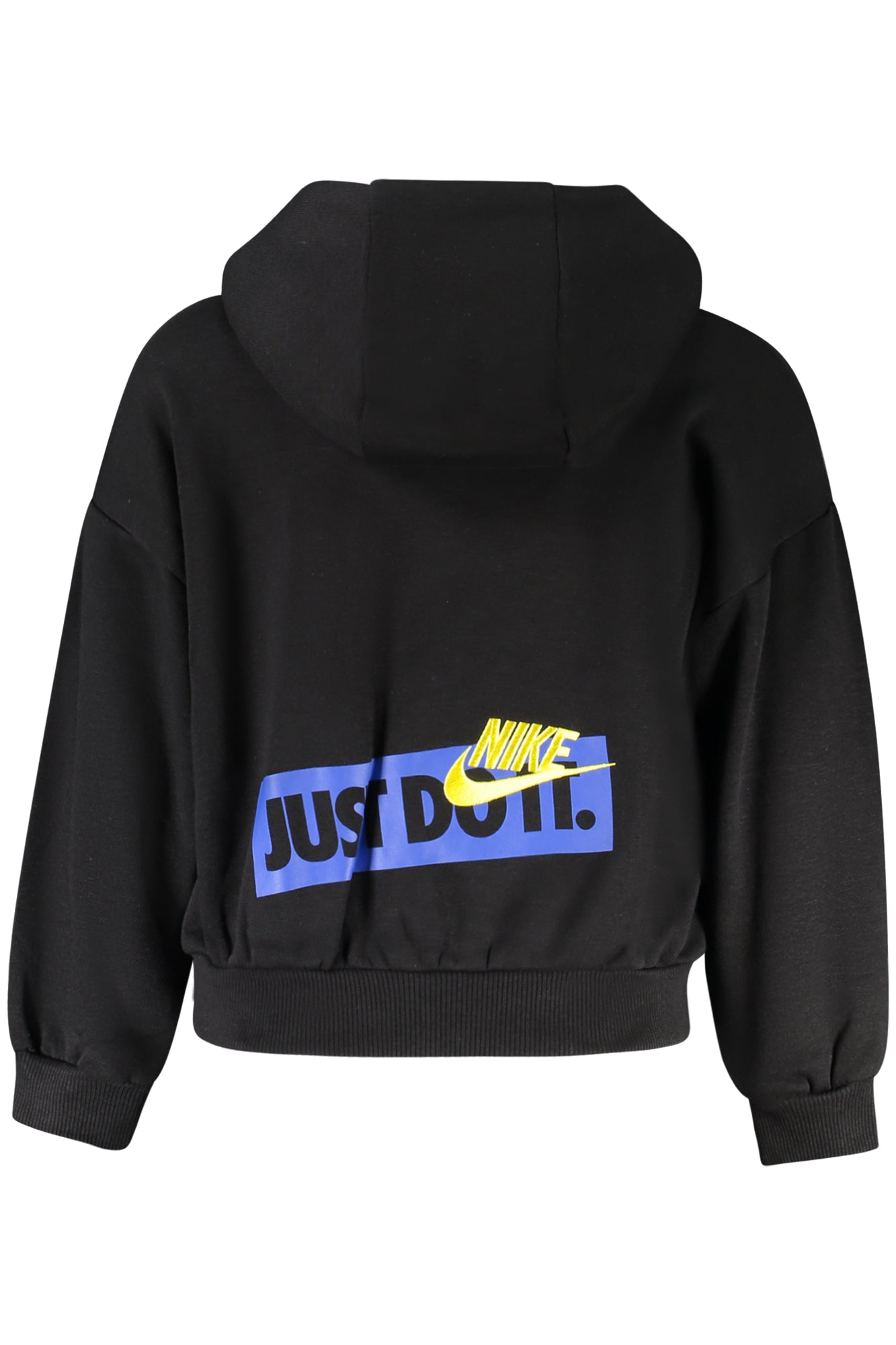 NIKE KIDS' BLACK ZIP-UP SWEATSHIRT 