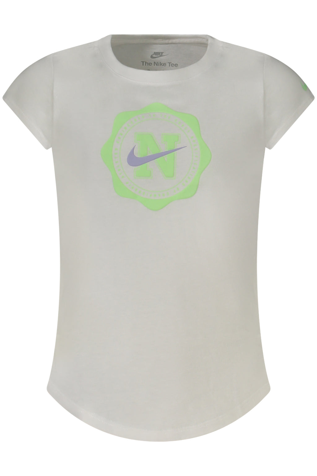 NIKE T-SHIRT MANICHE CORTE BAMBINA BIANCO