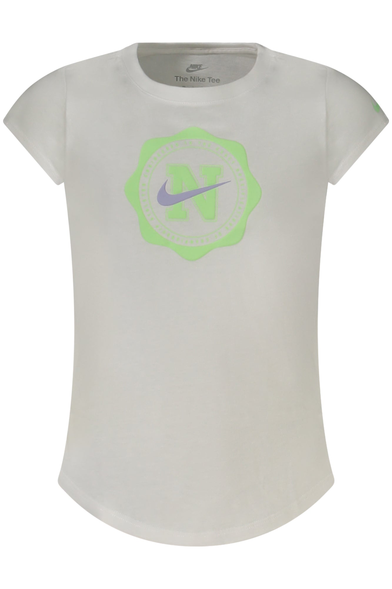 NIKE T-SHIRT MANICHE CORTE BAMBINA BIANCO