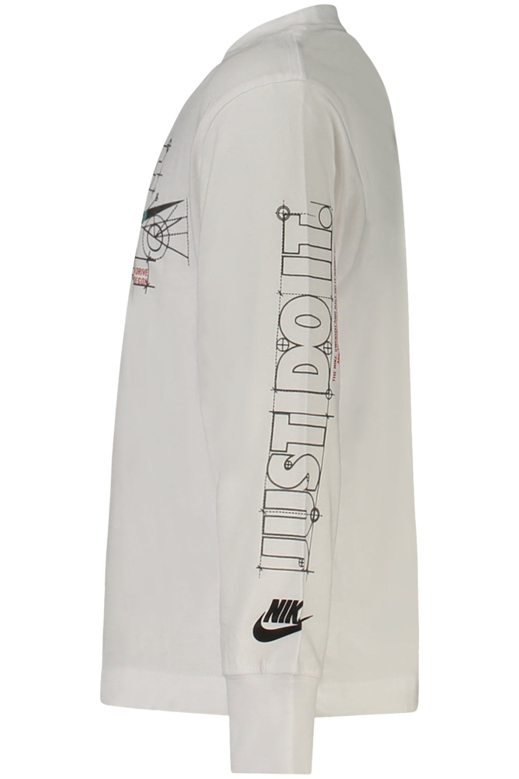 NIKE T-SHIRT MANICHE LUNGHE BAMBINO BIANCO