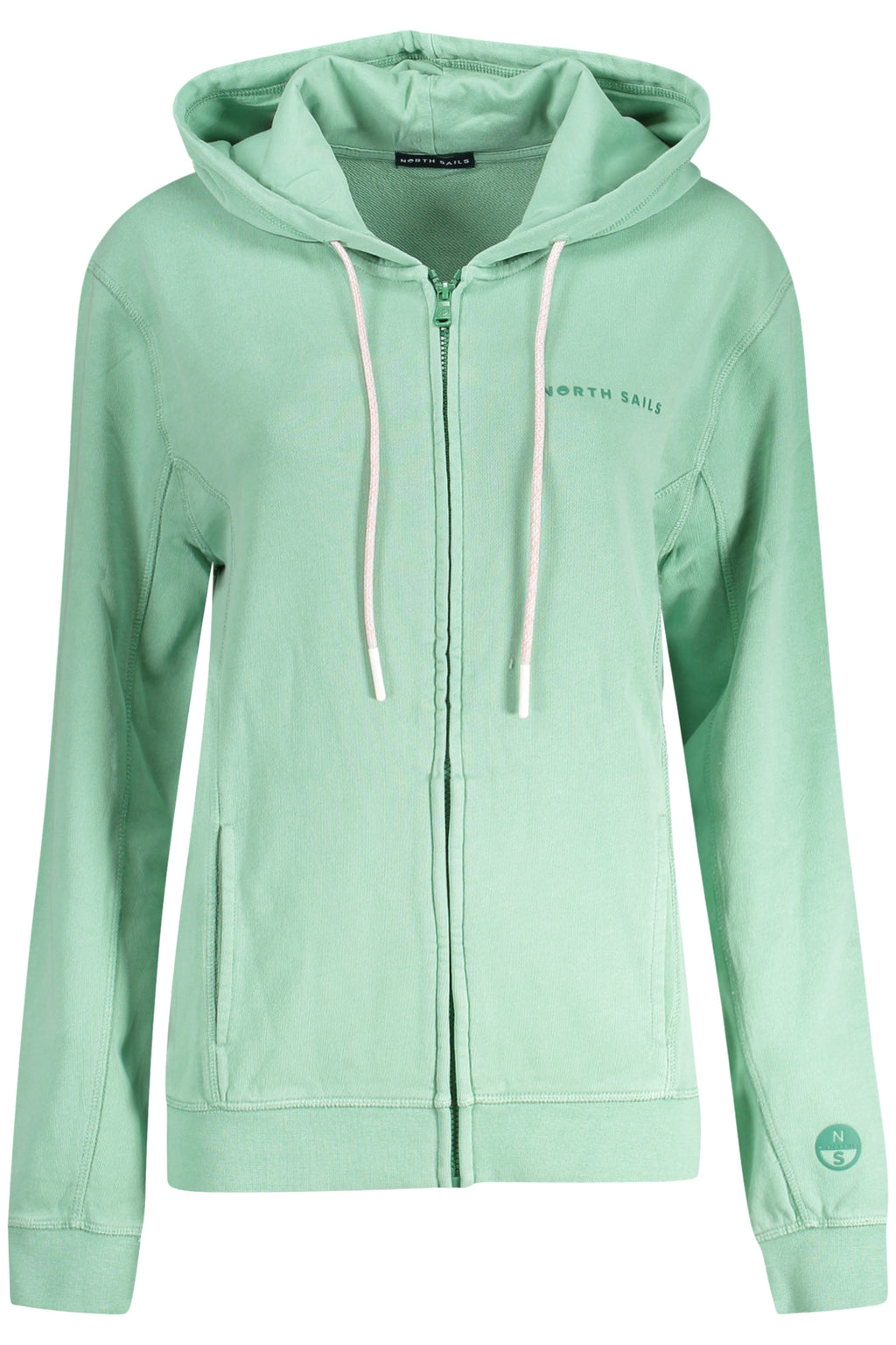 SUDADERA VERDE CON CREMALLERA NORTH SAILS PARA MUJER 