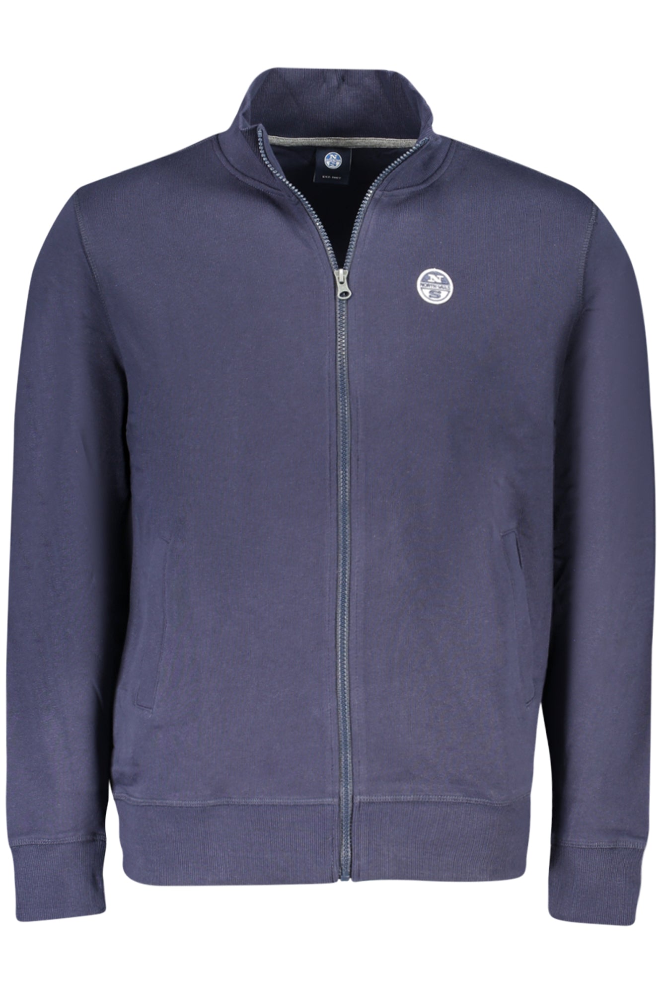 NORTH SAILS MEN'S BLUE ZIP-UP SWEATSHIRT 