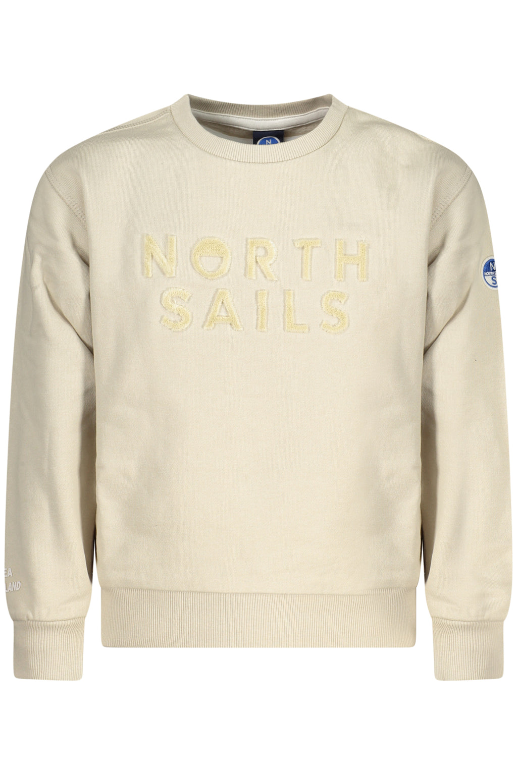SUDADERA CON CREMALLERA PARA NIÑOS NORTH SAILS, BEIGE 