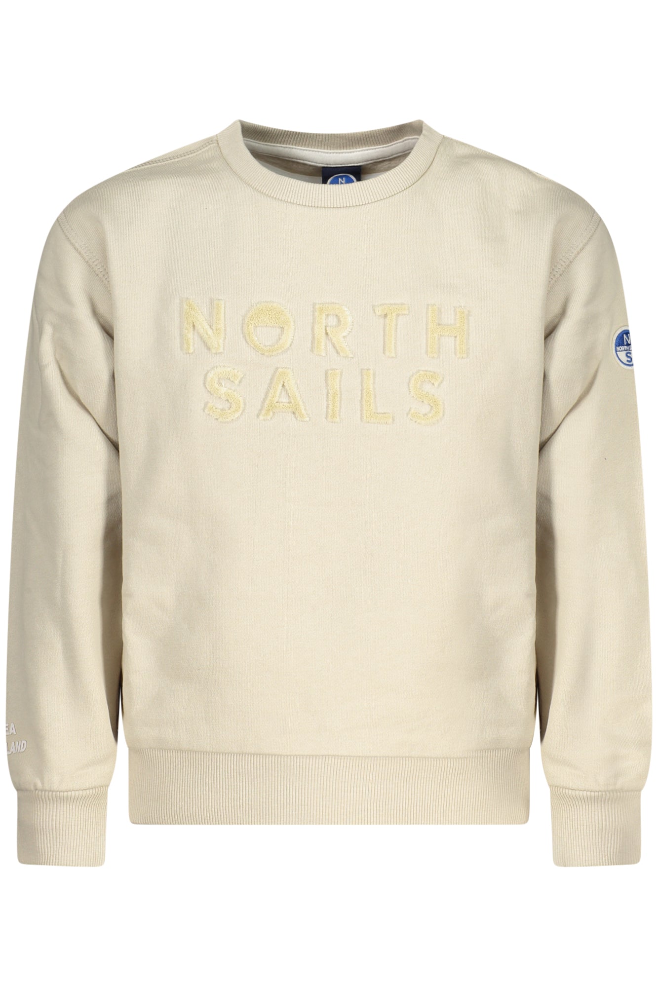SUDADERA CON CREMALLERA PARA NIÑOS NORTH SAILS, BEIGE 
