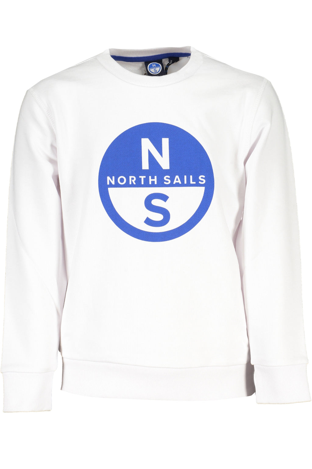 NORTH SAILS CHILDREN'S ZIP-UP SWEATSHIRT, WHITE 
