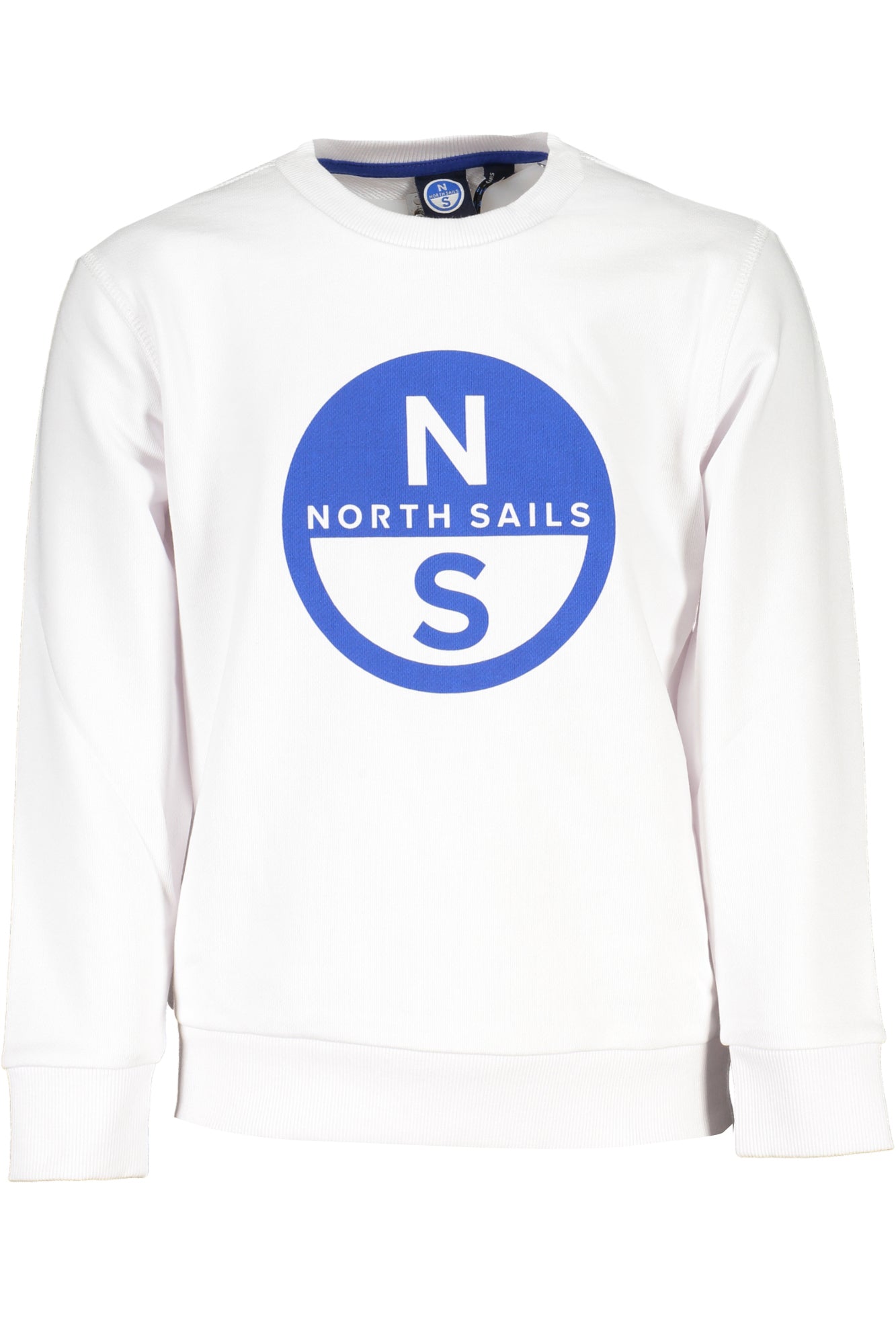 NORTH SAILS CHILDREN'S ZIP-UP SWEATSHIRT, WHITE 