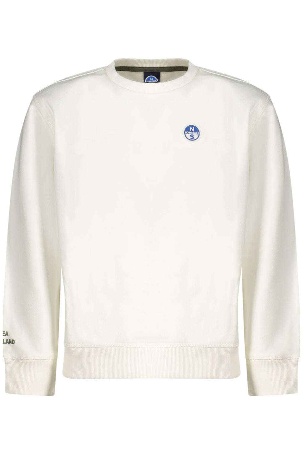 SUDADERA CON CREMALLERA PARA NIÑOS NORTH SAILS, BLANCA 