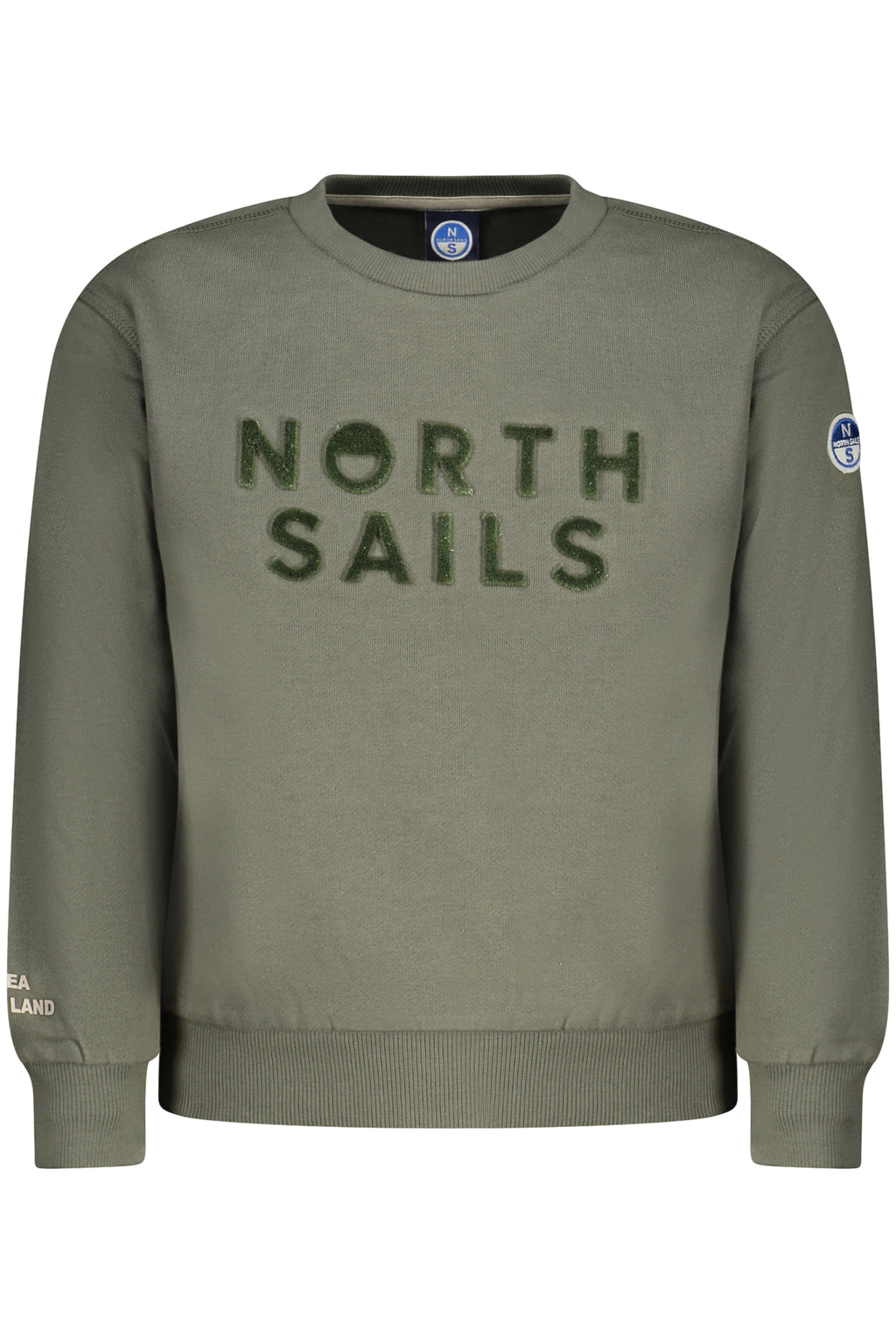 SUDADERA CON CREMALLERA PARA NIÑOS NORTH SAILS, VERDE 